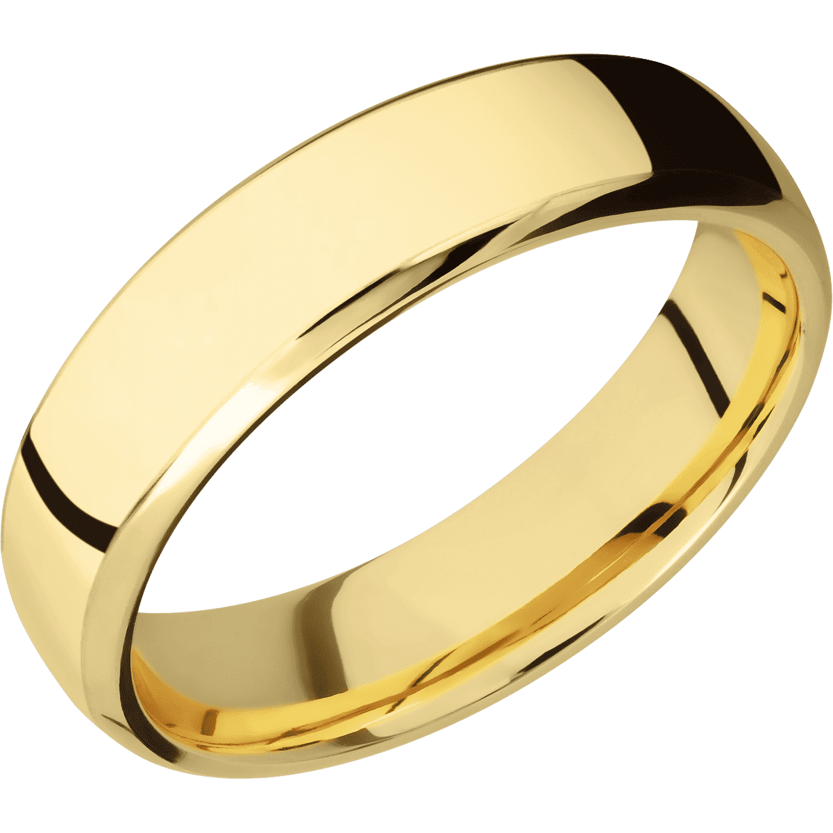 14K Yellow Gold + Polish , Polish Finish