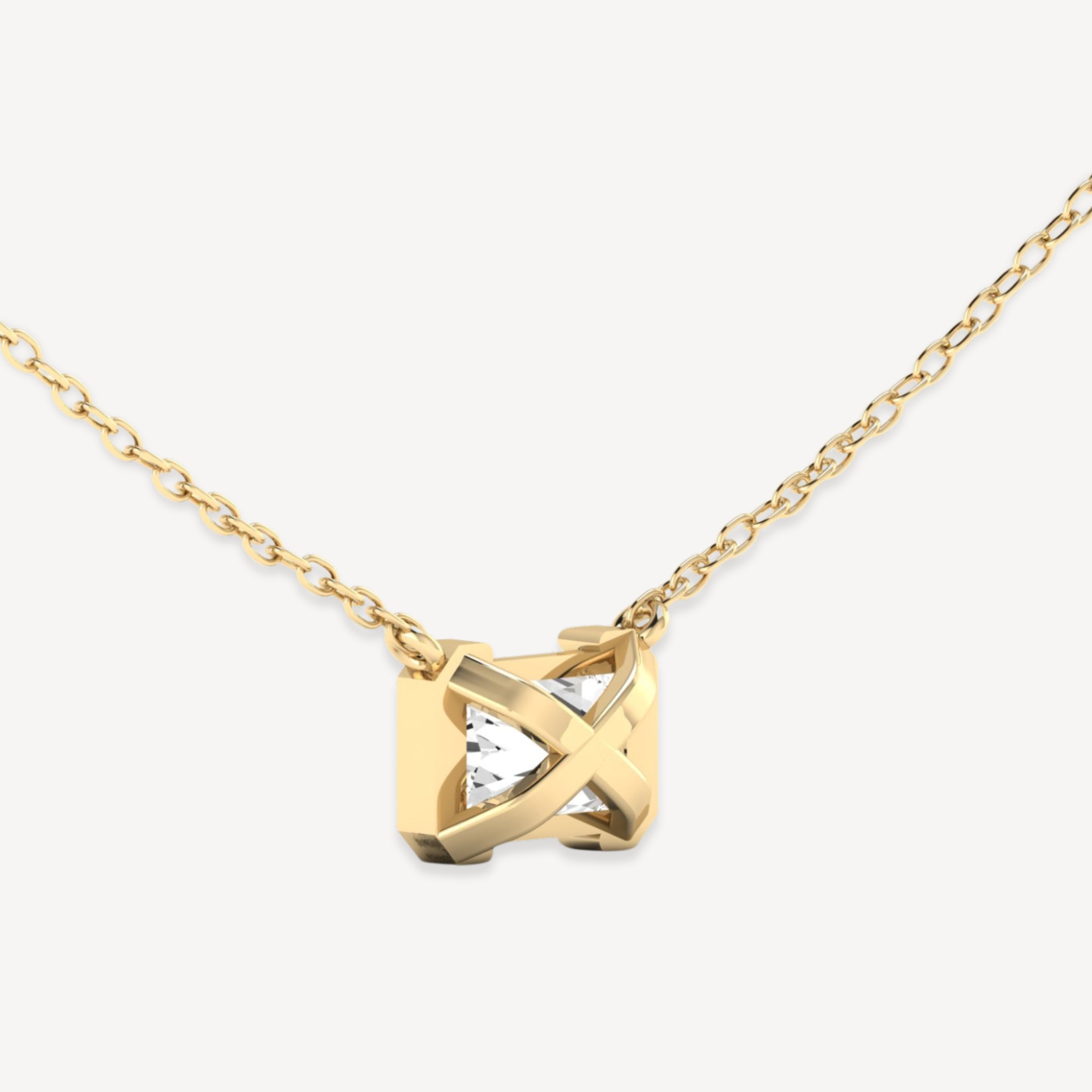 Half Bezel Pendant- Radiant