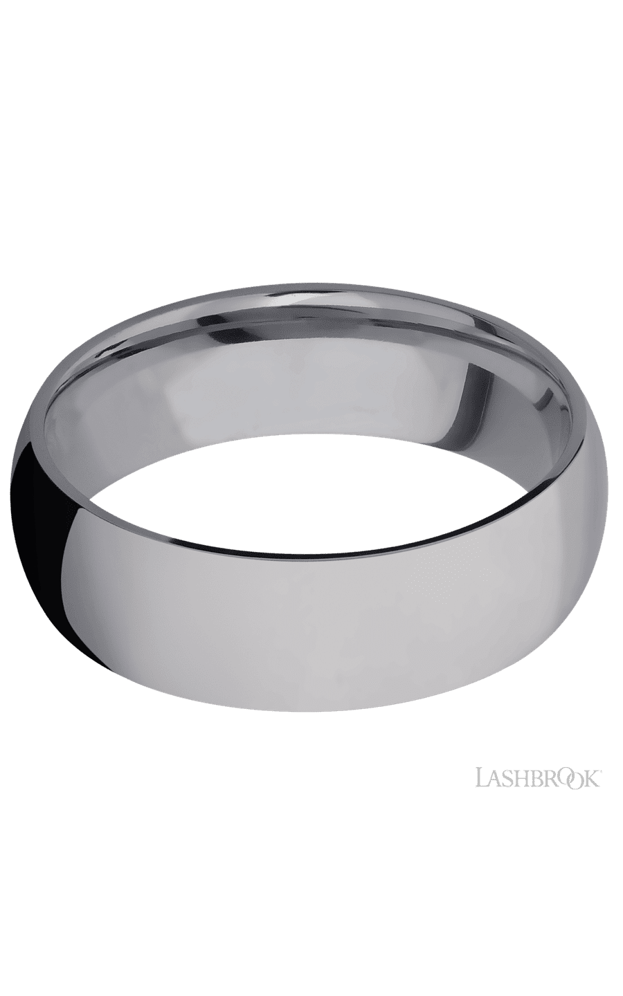 7 mm wide Domed Tantalum band.
