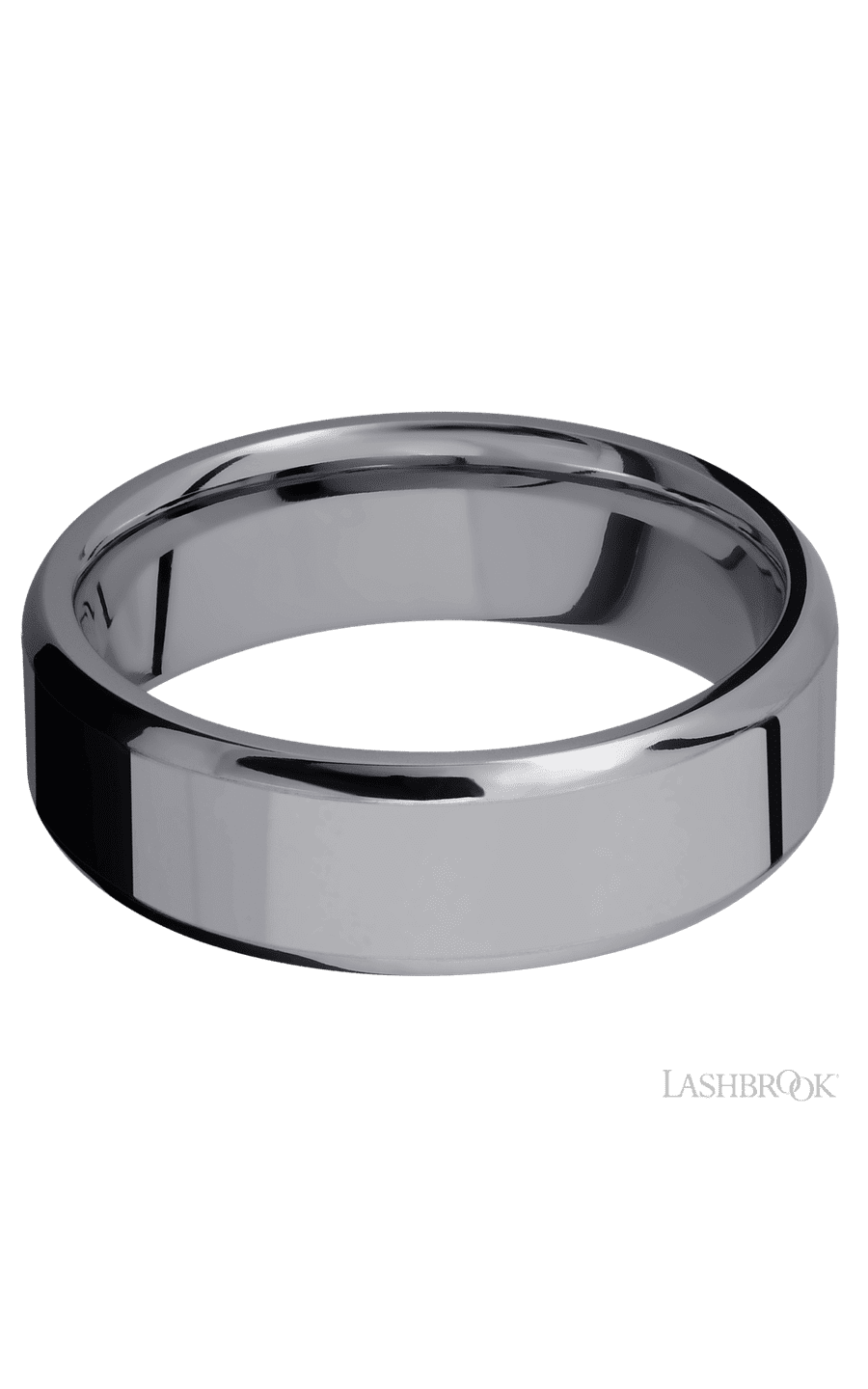 7 mm wide Beveled Tantalum band.