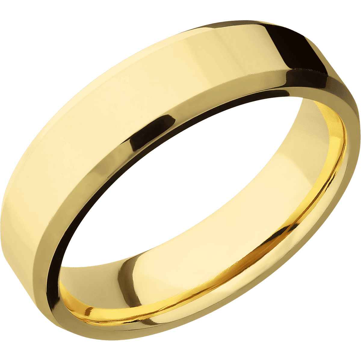 14K Yellow Gold + Polish , Polish Finish
