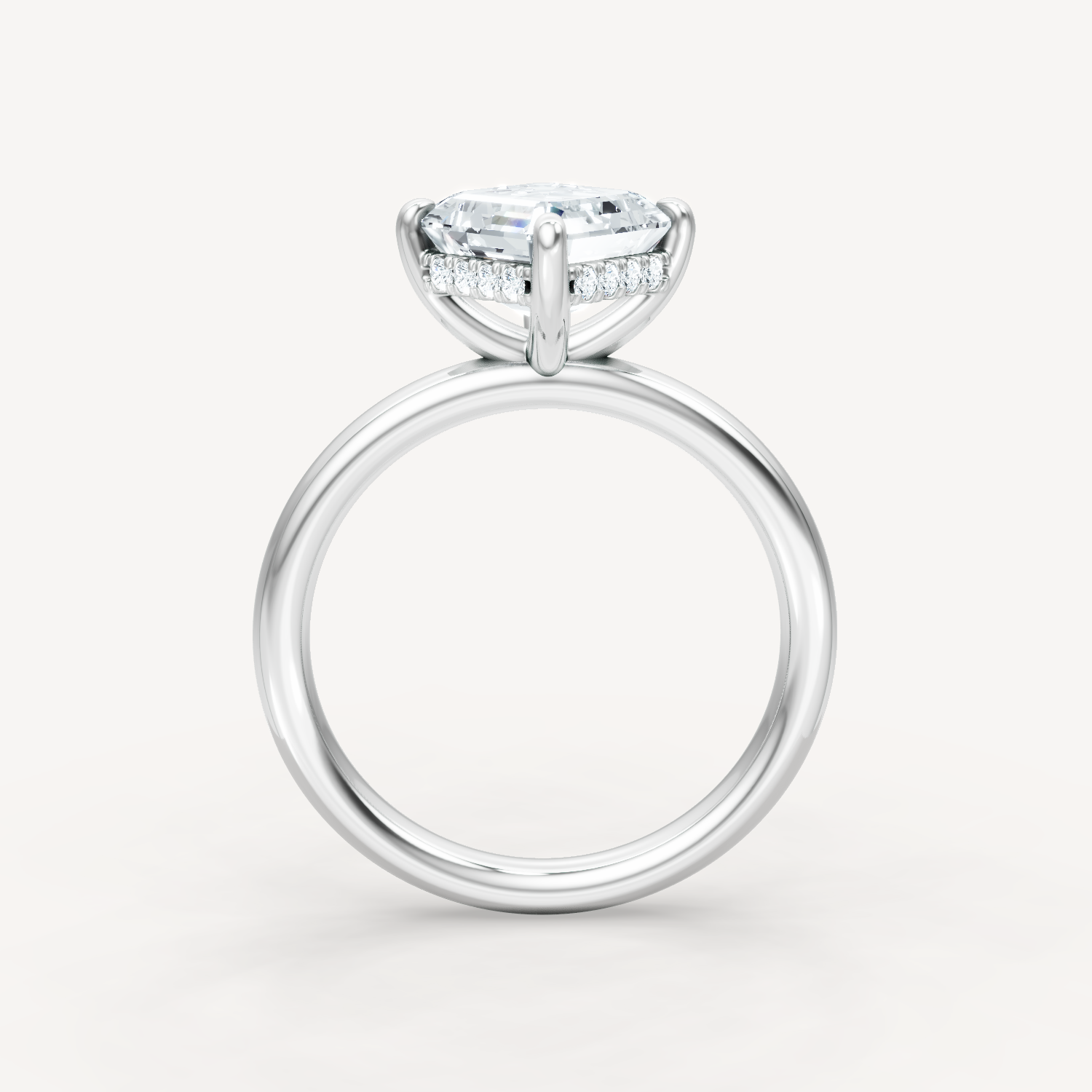 Hidden Halo Compass - Asscher