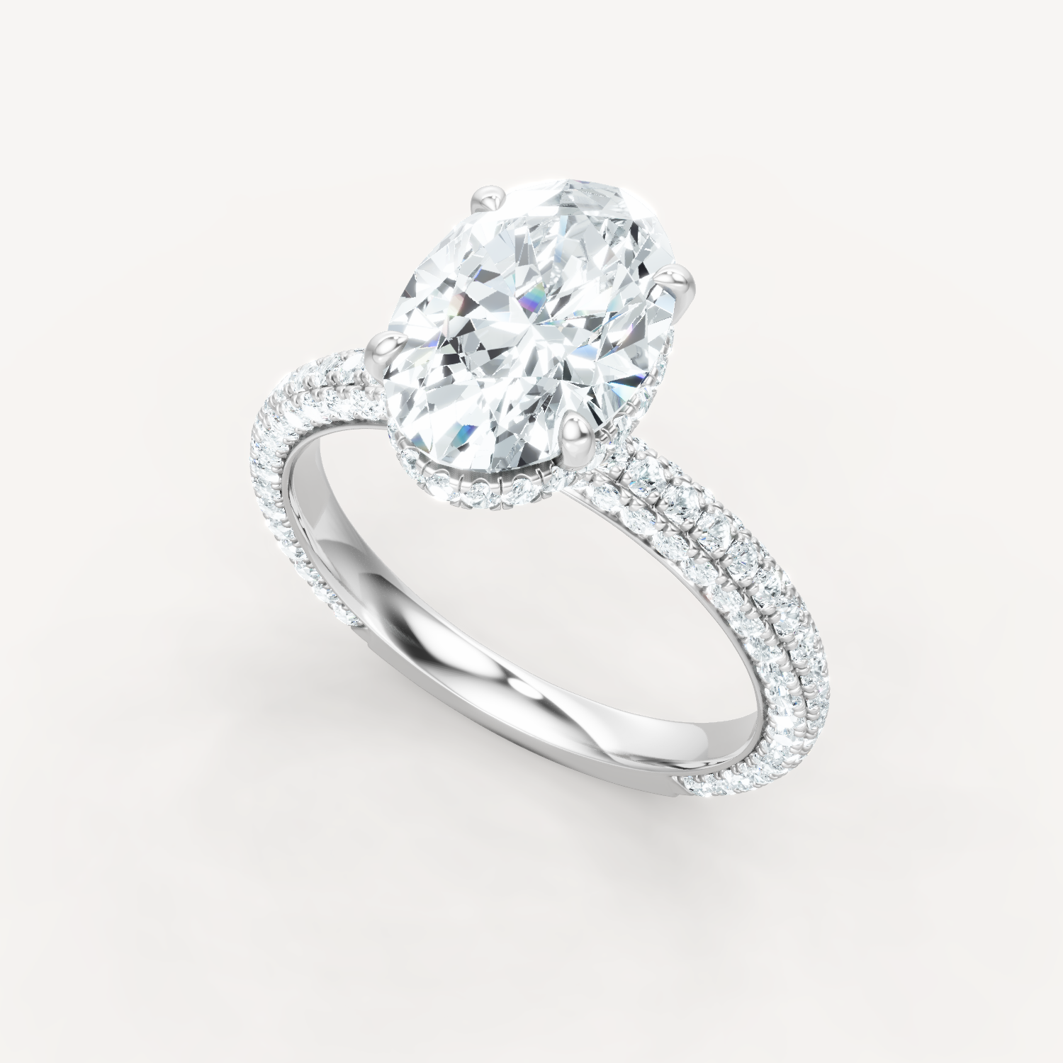 Micro Pave - Oval