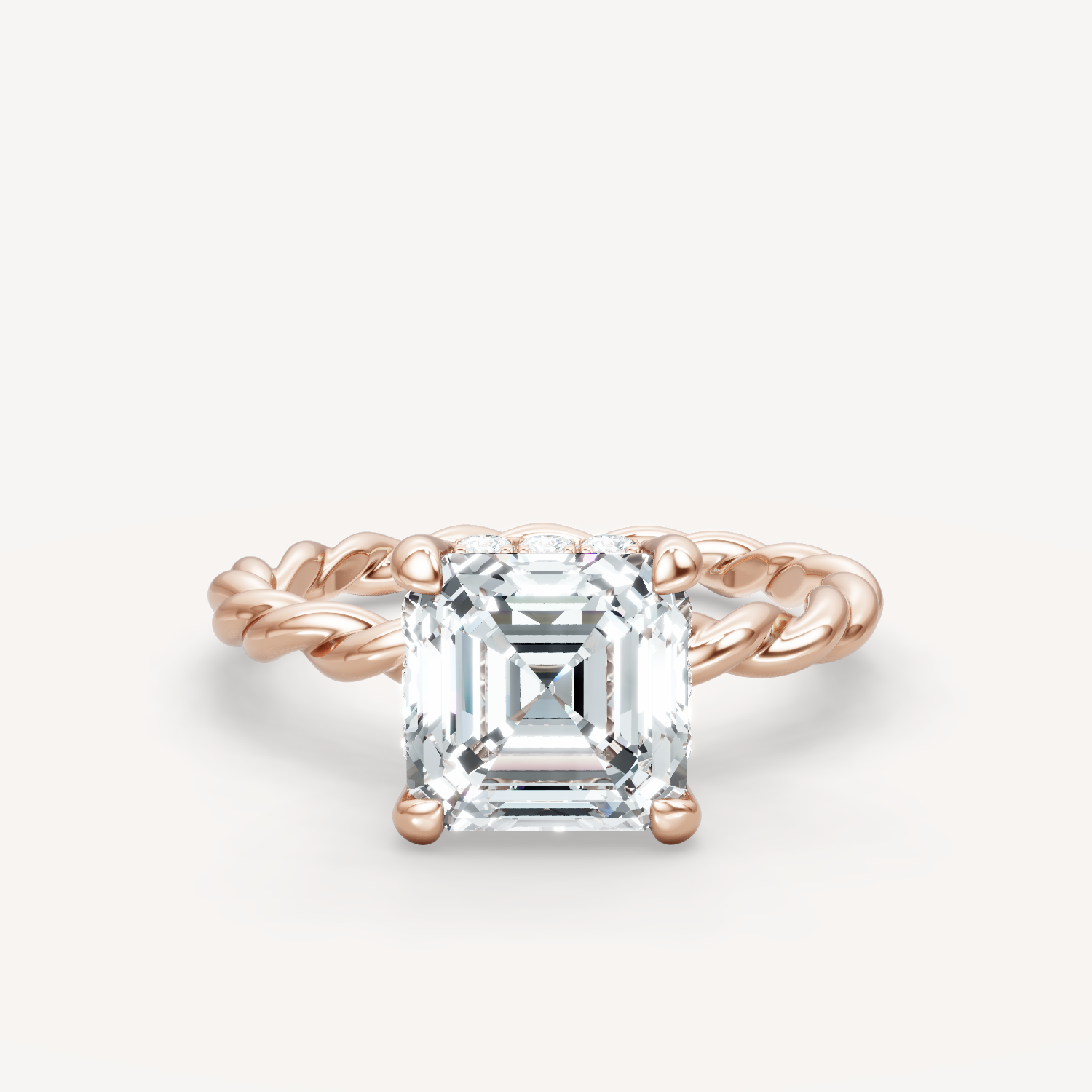 Hidden Halo Twist - Asscher