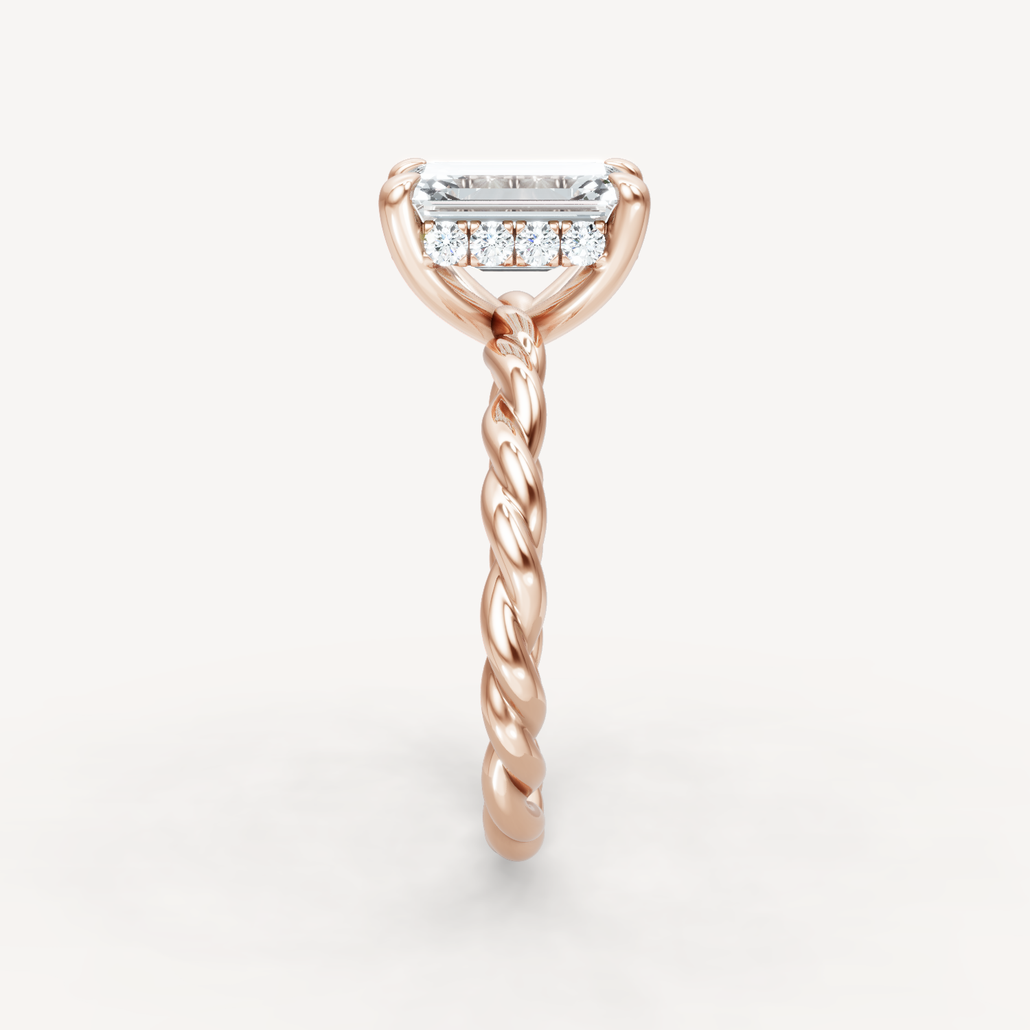 Hidden Halo Twist - Emerald