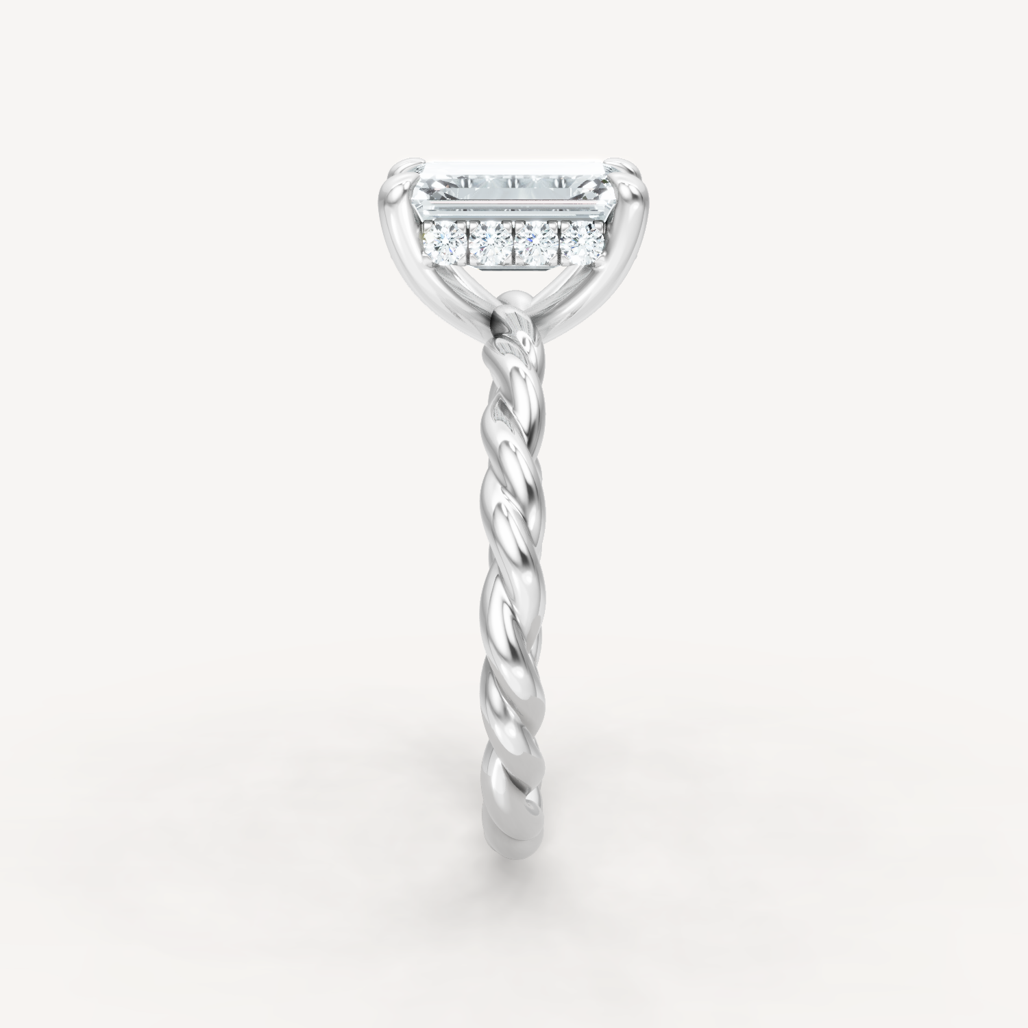 Hidden Halo Twist - Emerald