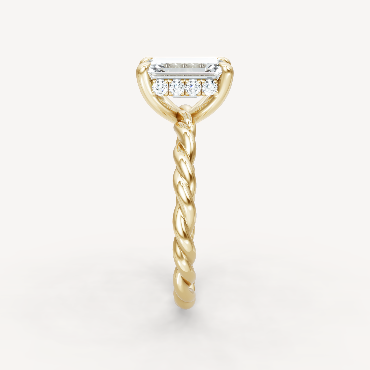 Hidden Halo Twist - Emerald