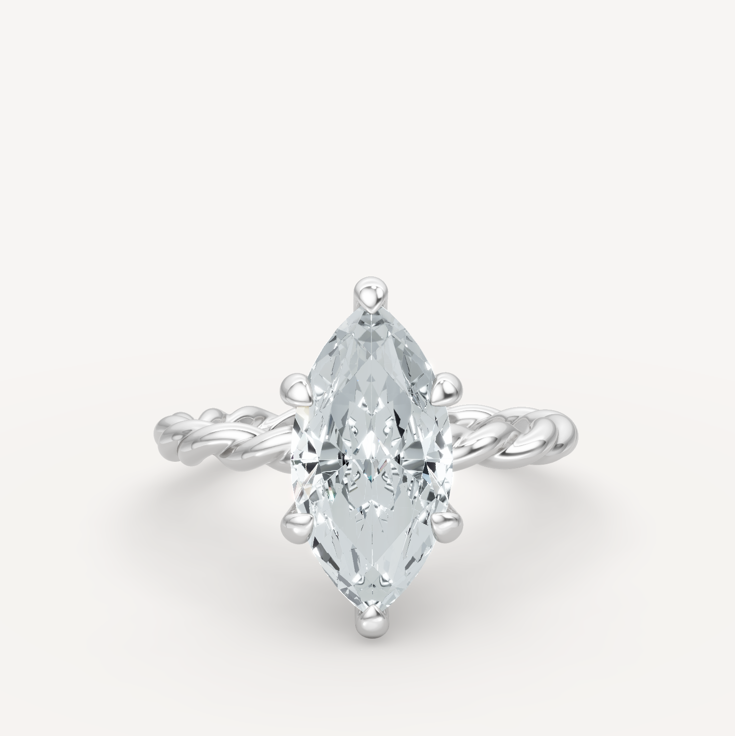 Hidden Halo Twist - Marquise