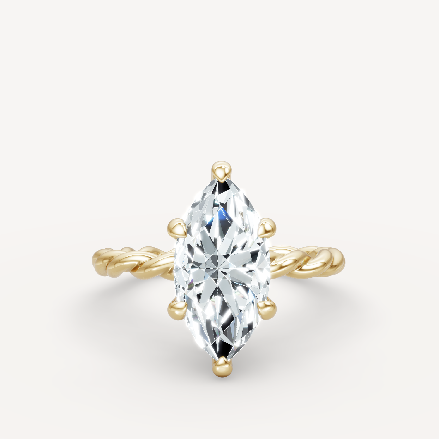 Hidden Halo Twist - Marquise