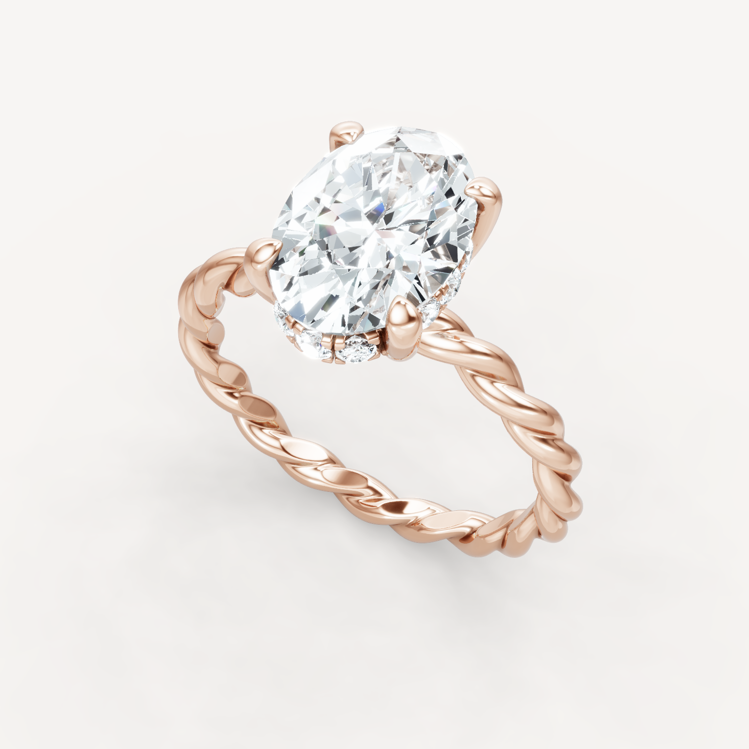 Hidden Halo Twist - Oval
