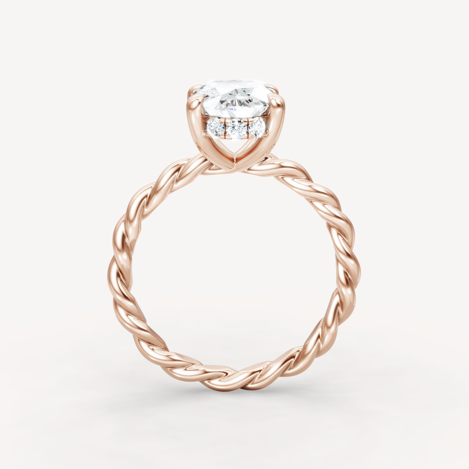Hidden Halo Twist - Oval