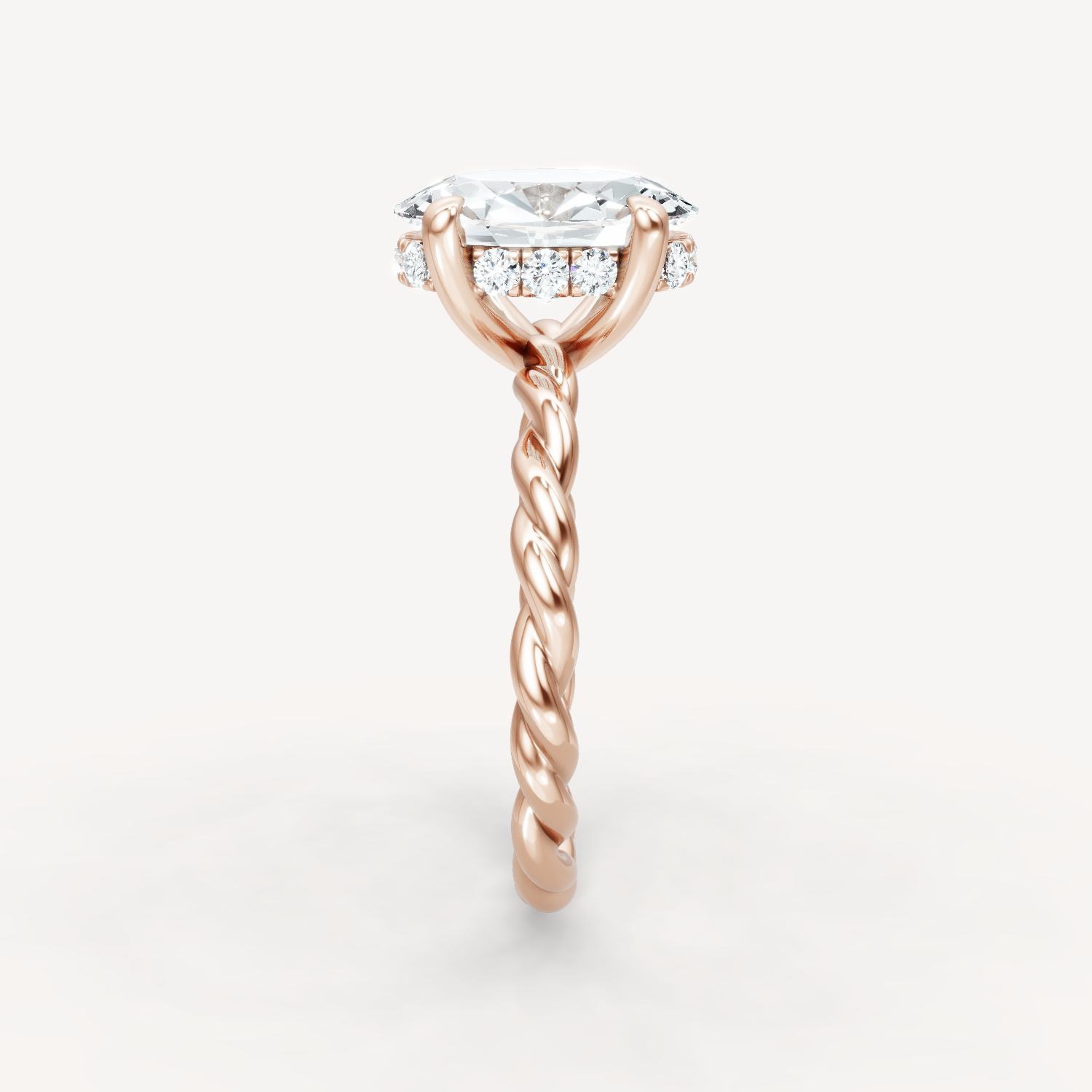 Hidden Halo Twist - Oval