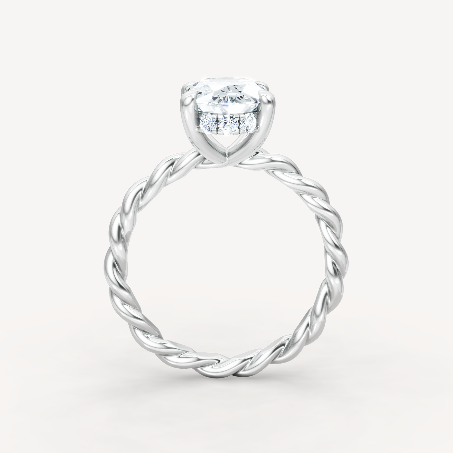 Hidden Halo Twist - Oval
