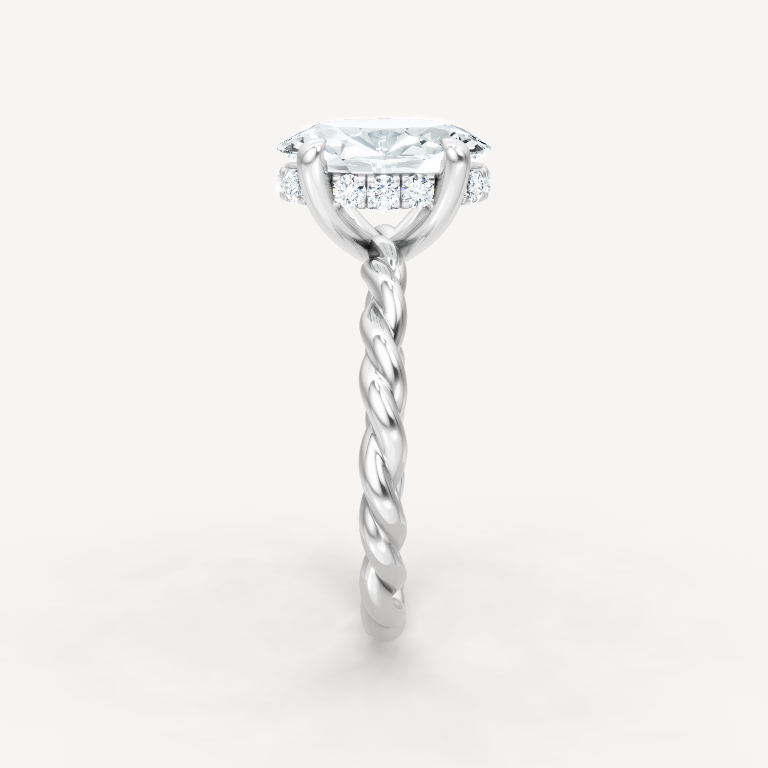 Hidden Halo Twist - Oval