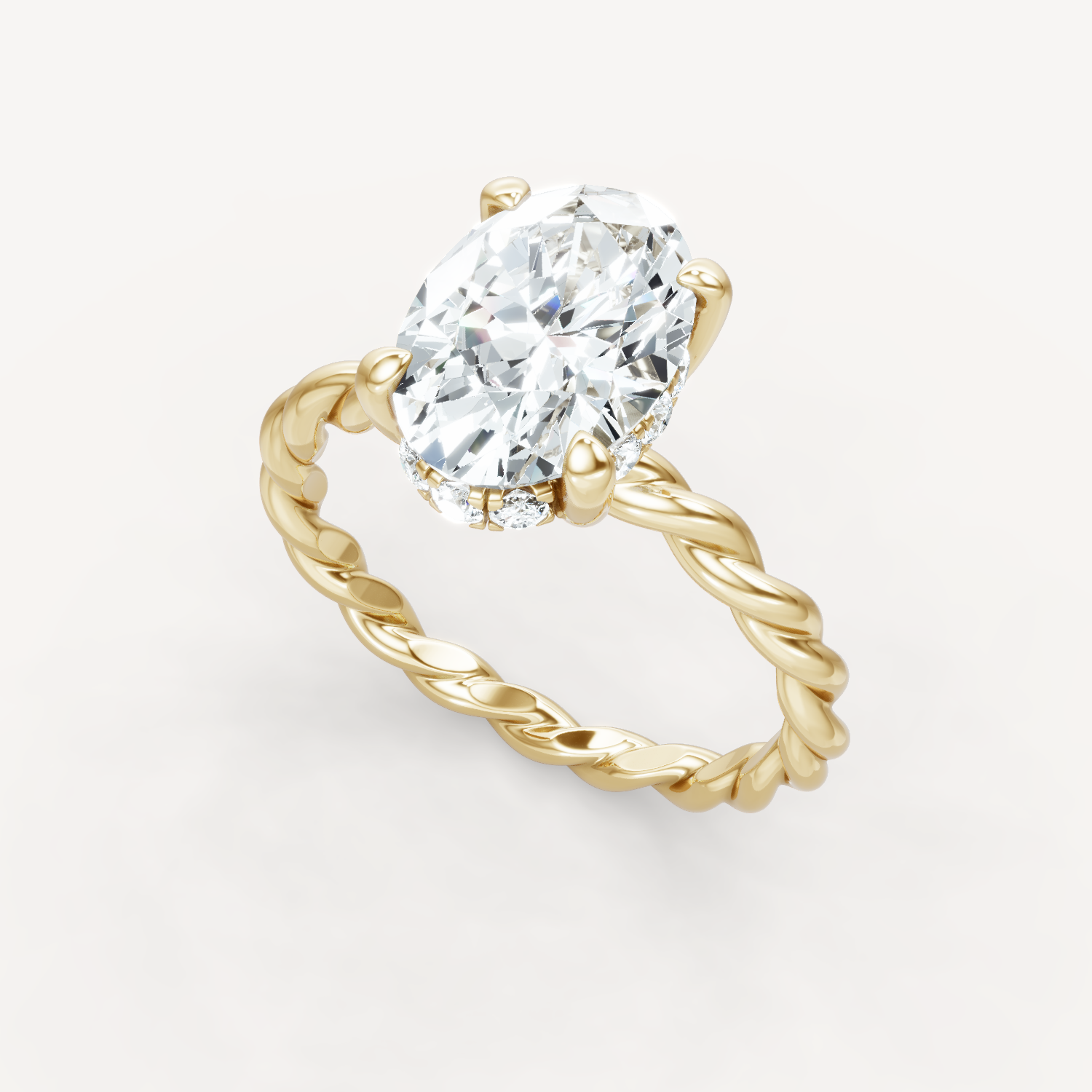 Hidden Halo Twist - Oval
