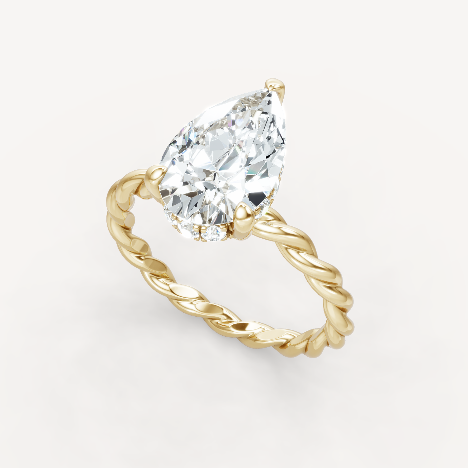 Hidden Halo Twist - Pear