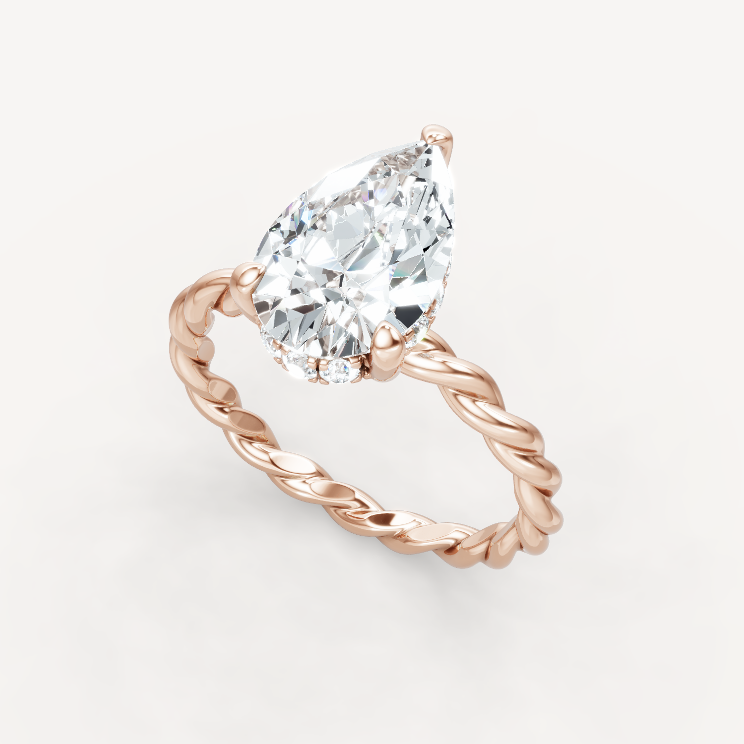 Hidden Halo Twist - Pear
