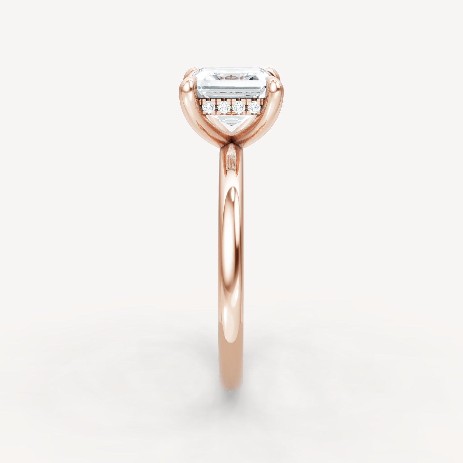 The Jasmine - Asscher - Hidden Halo