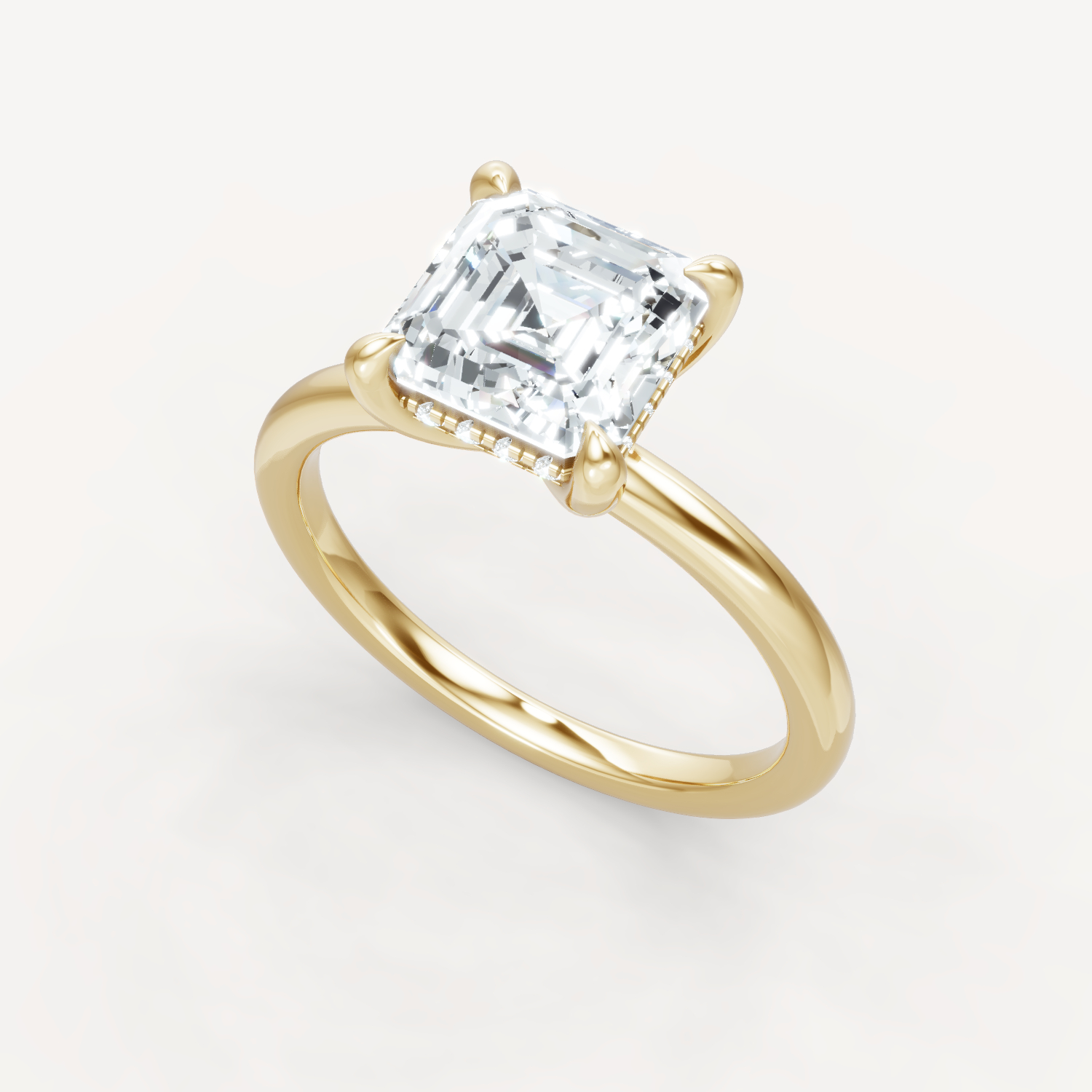 The Jasmine - Asscher - Hidden Halo