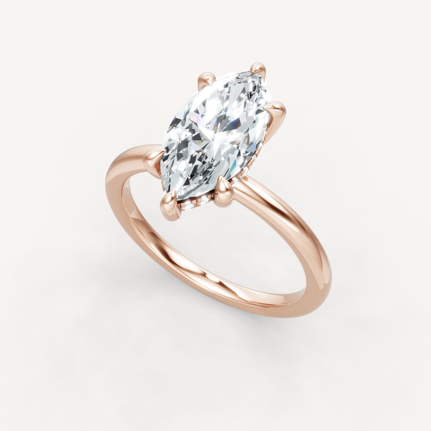 The Jasmine - Marquise - Hidden Halo