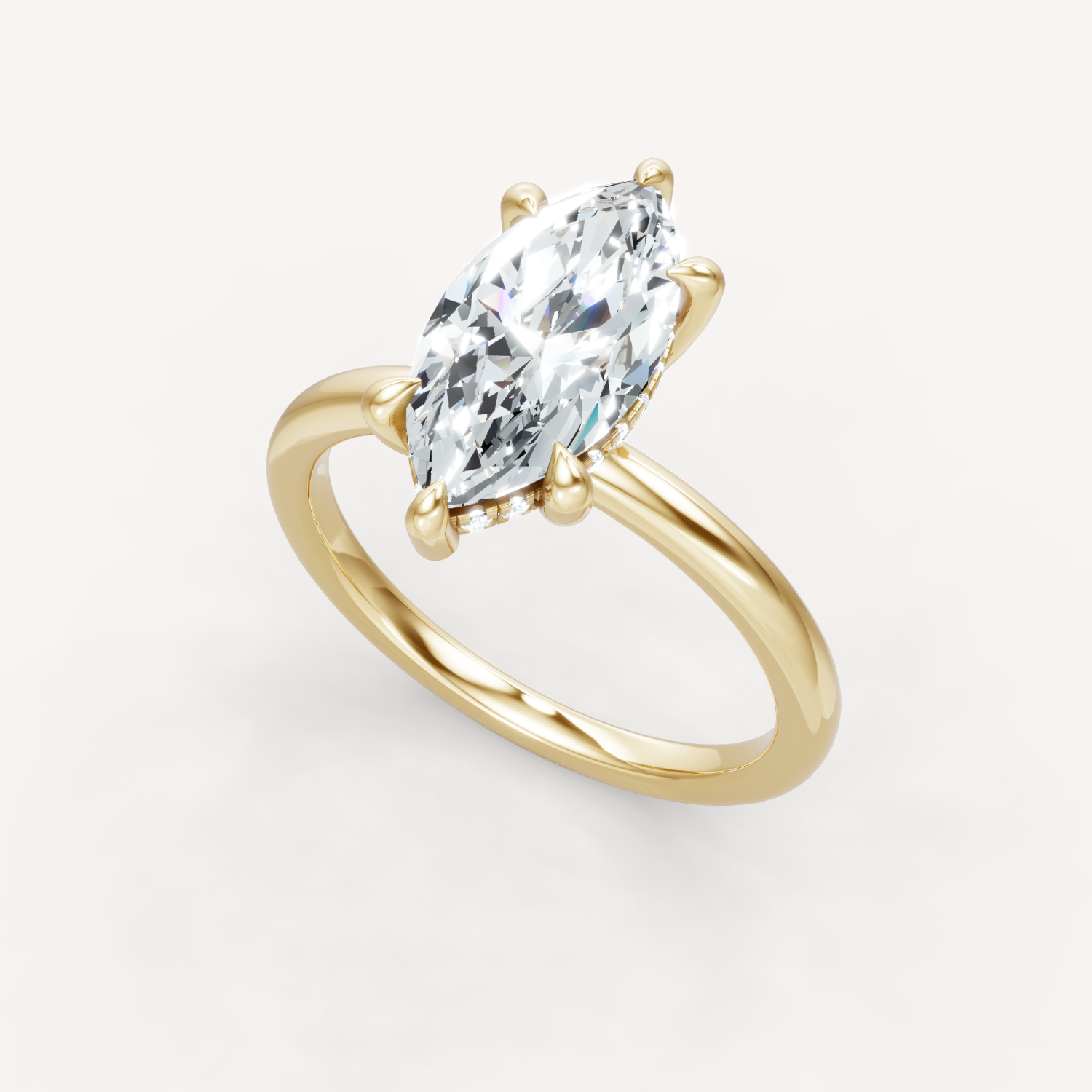 The Jasmine - Marquise - Hidden Halo