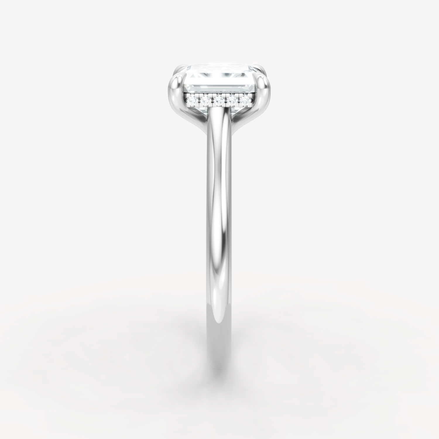 The Magnolia - Asscher - Hidden Halo