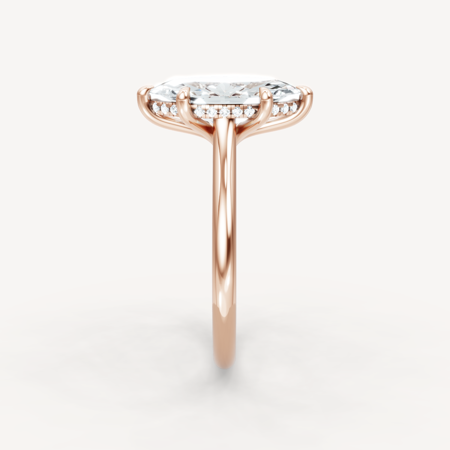 The Magnolia - Marquise - Hidden Halo