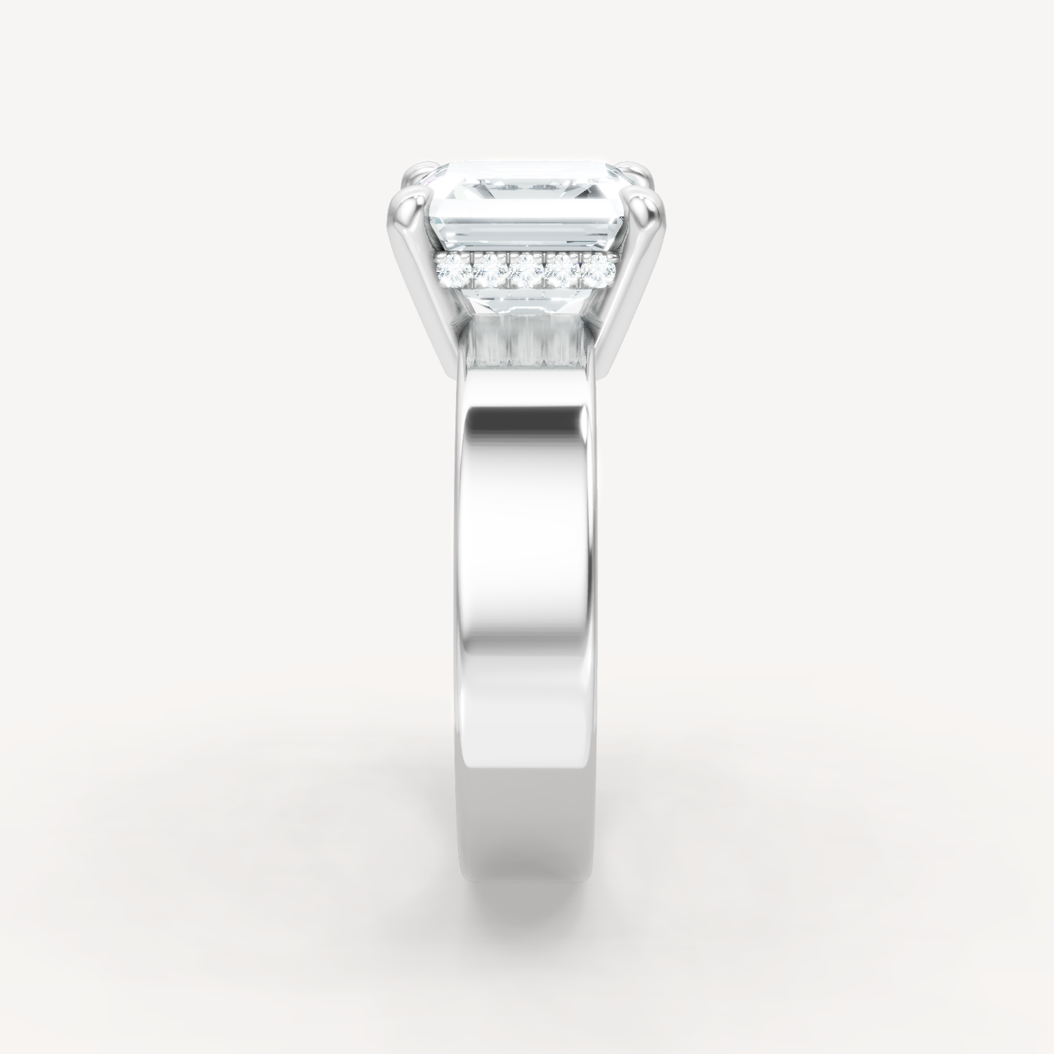 Sleek Haven Bold Hidden Halo - Asscher