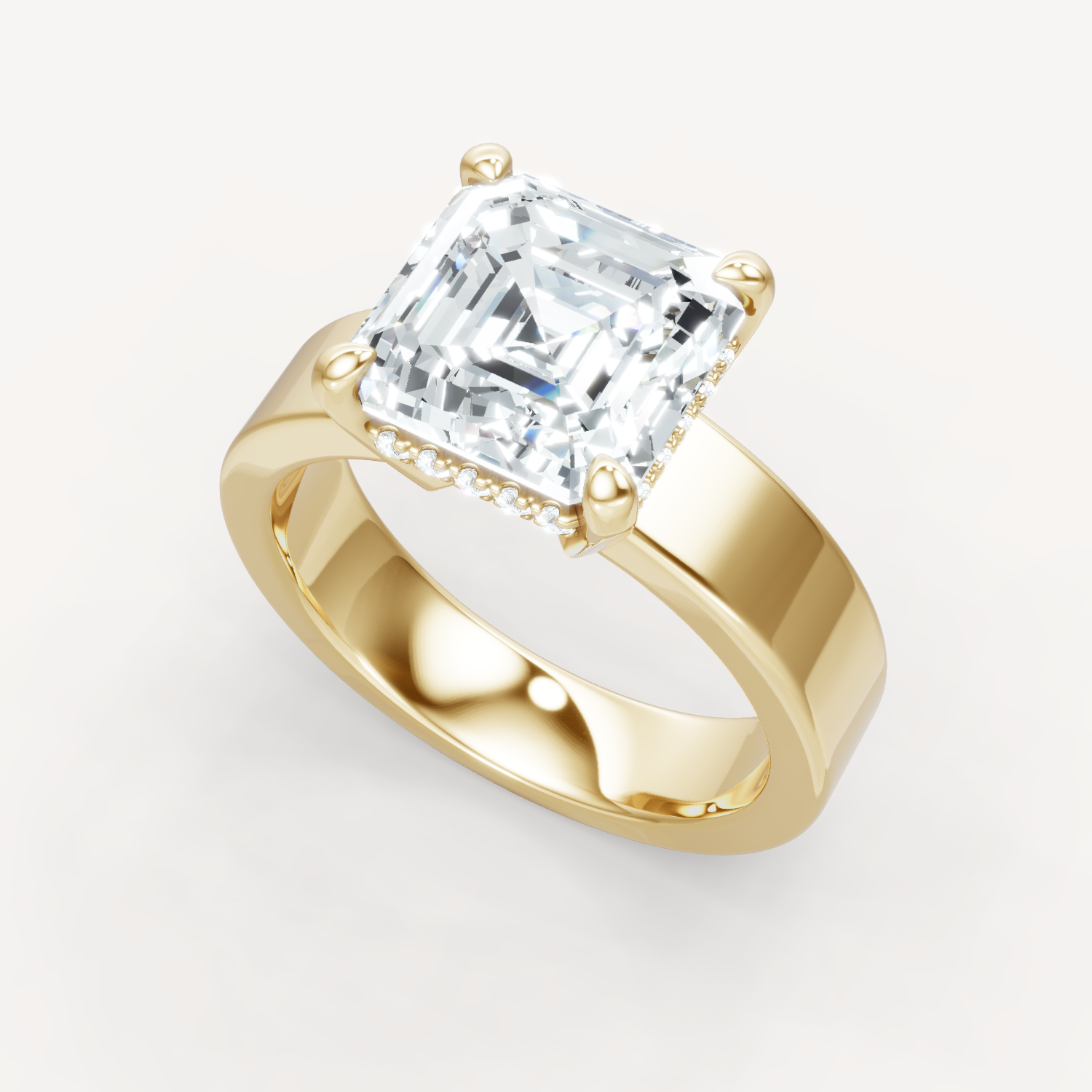 Sleek Haven Bold Hidden Halo - Asscher