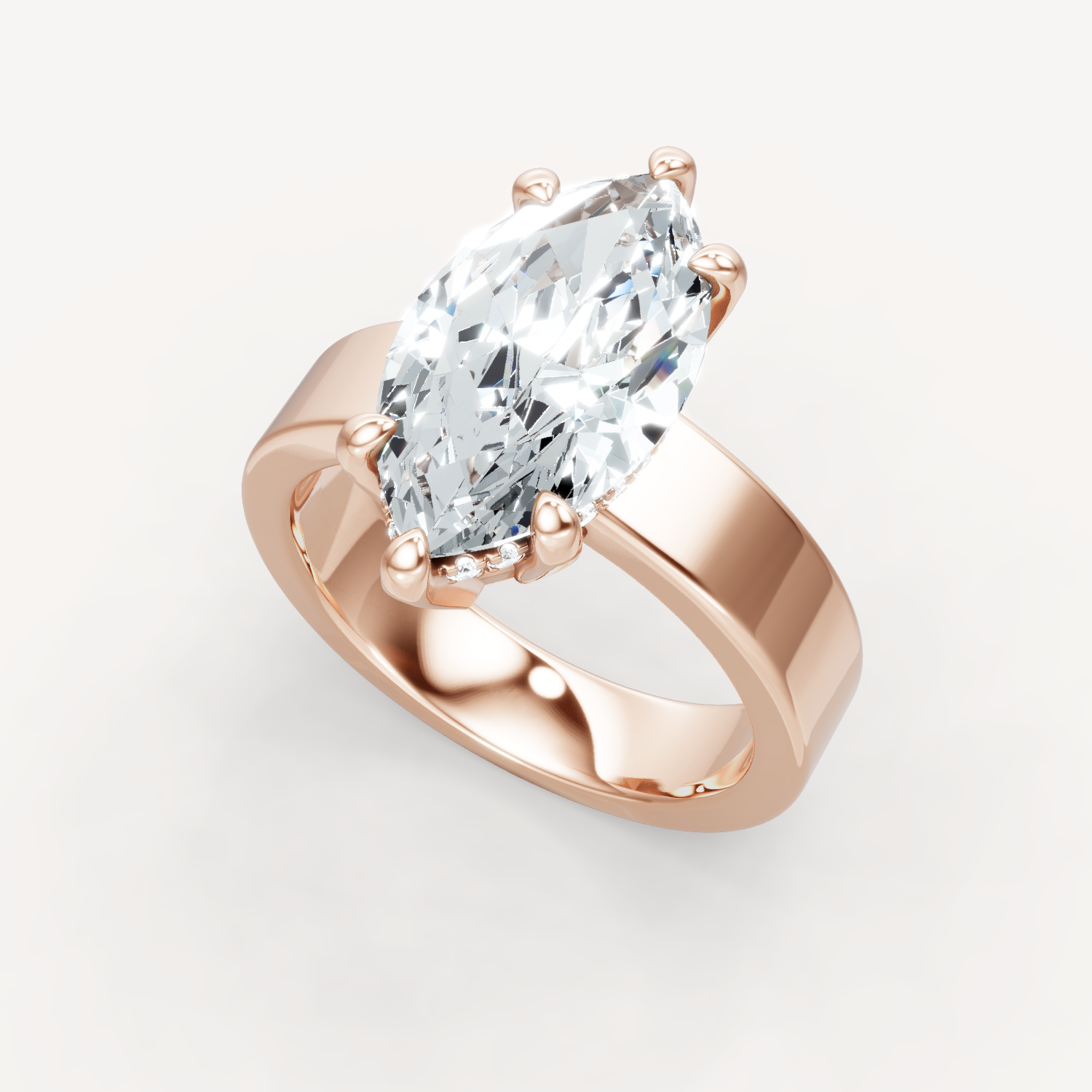 Sleek Haven Bold Hidden Halo - Marquise