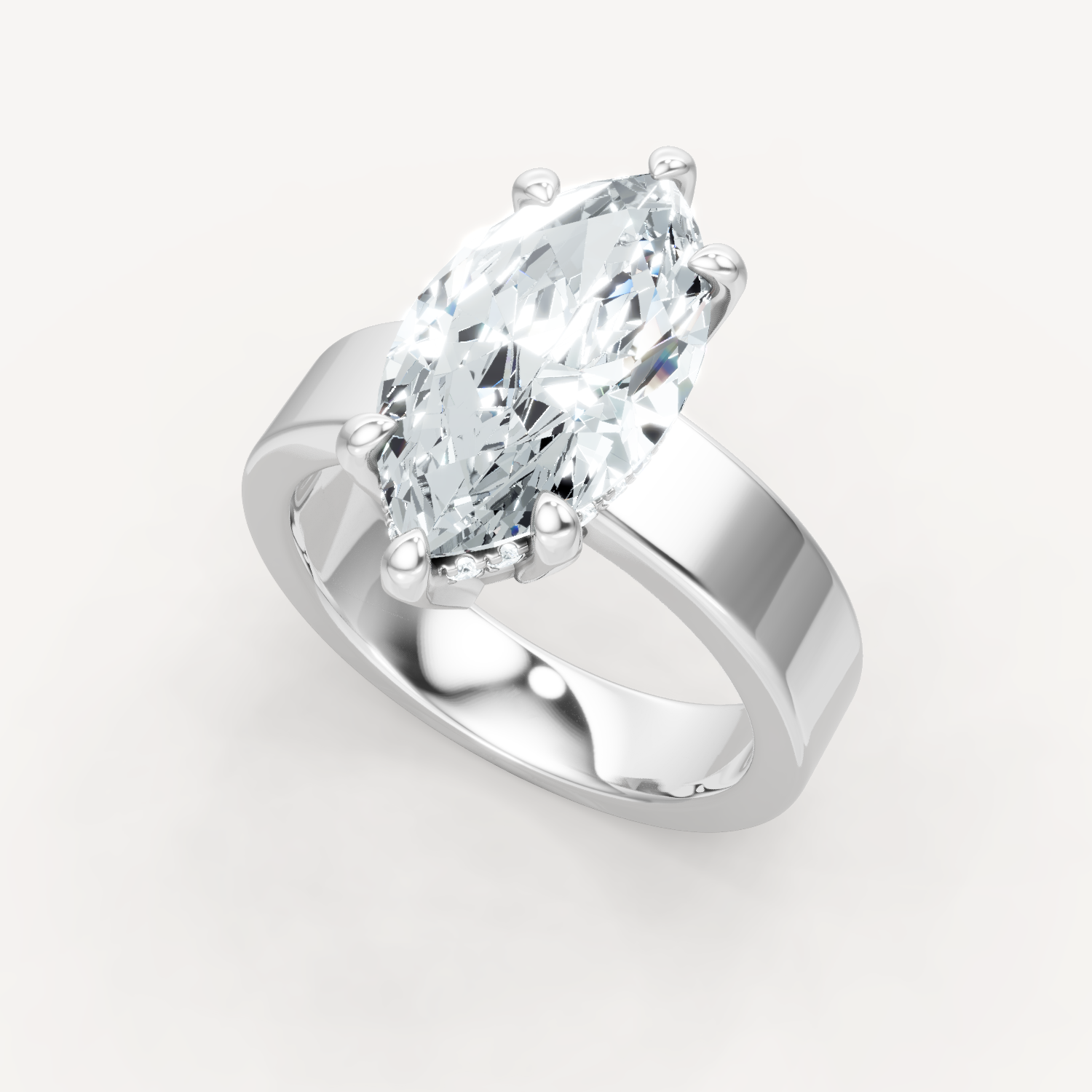 Sleek Haven Bold Hidden Halo - Marquise