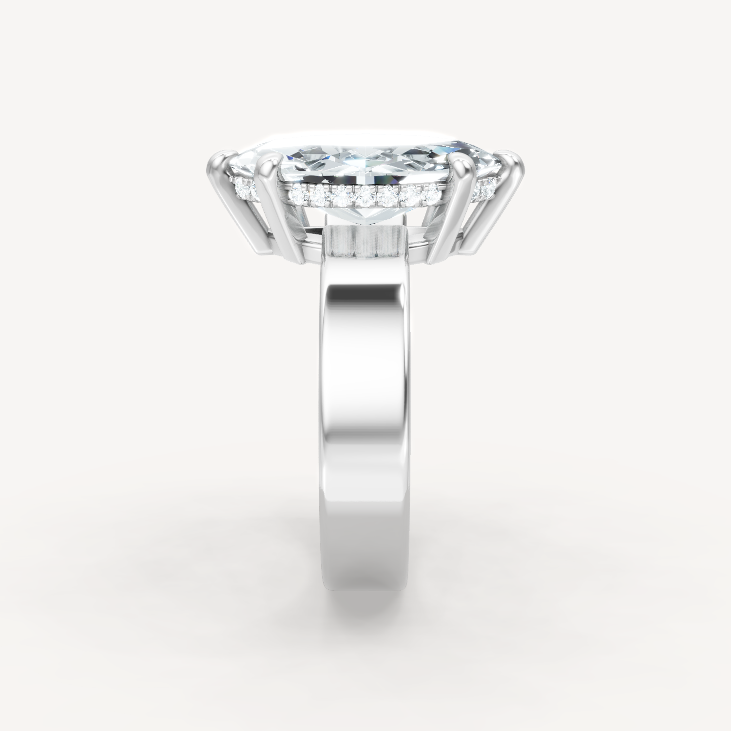 Sleek Haven Bold Hidden Halo - Marquise