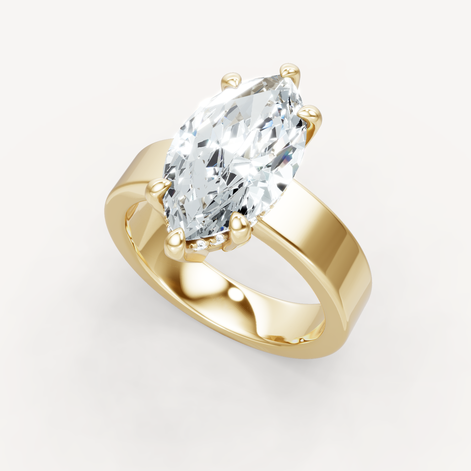 Sleek Haven Bold Hidden Halo - Marquise