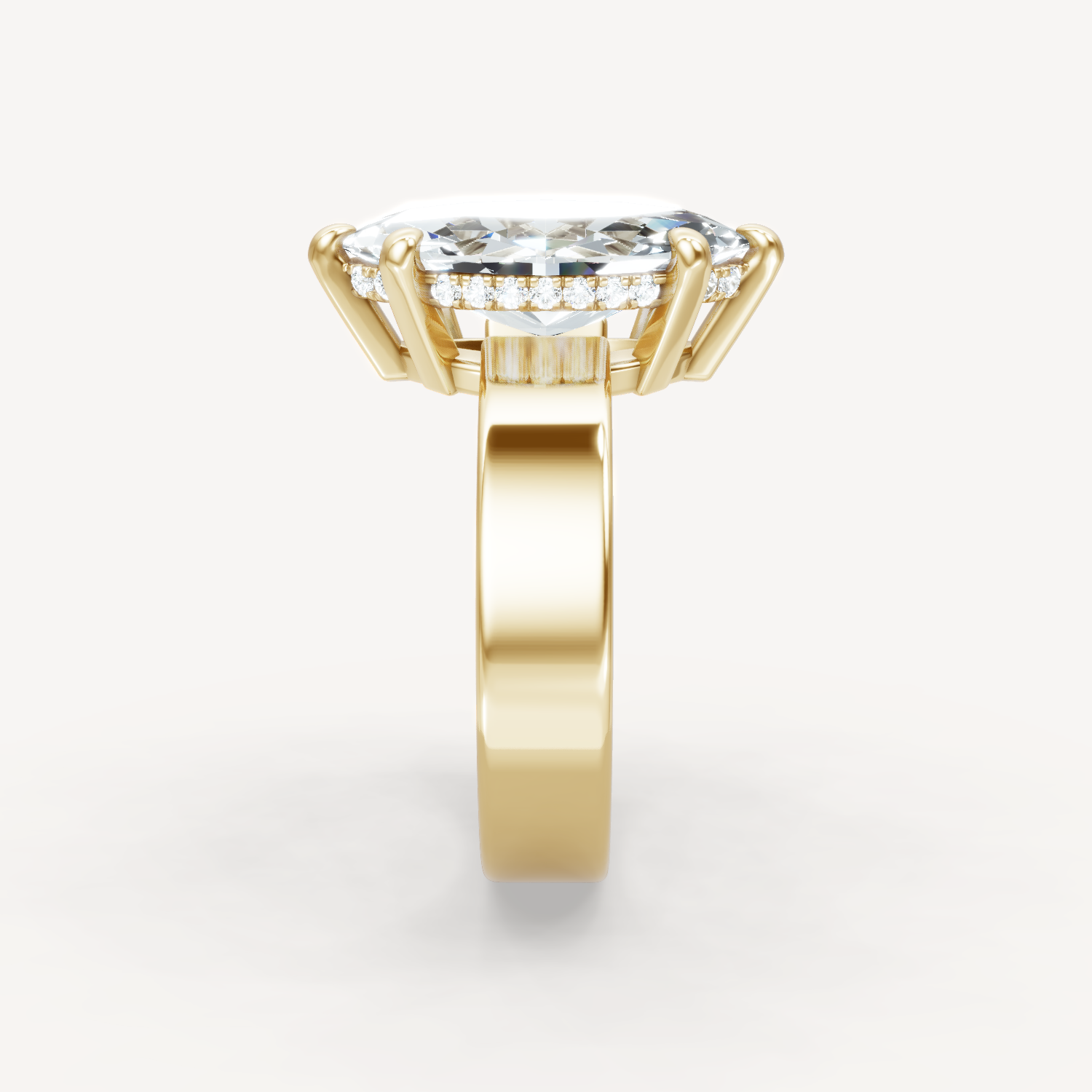 Sleek Haven Bold Hidden Halo - Marquise
