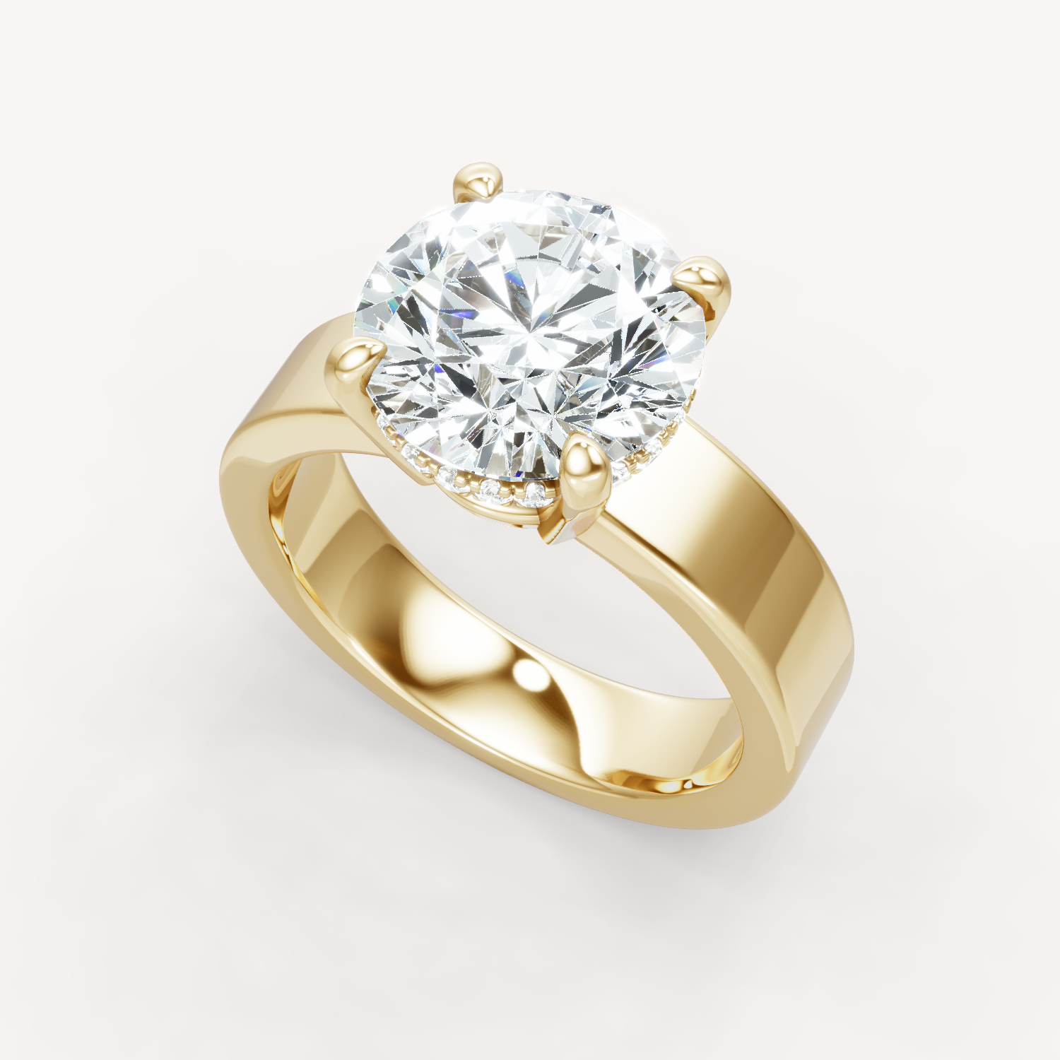 Sleek Haven Bold Hidden Halo - Round