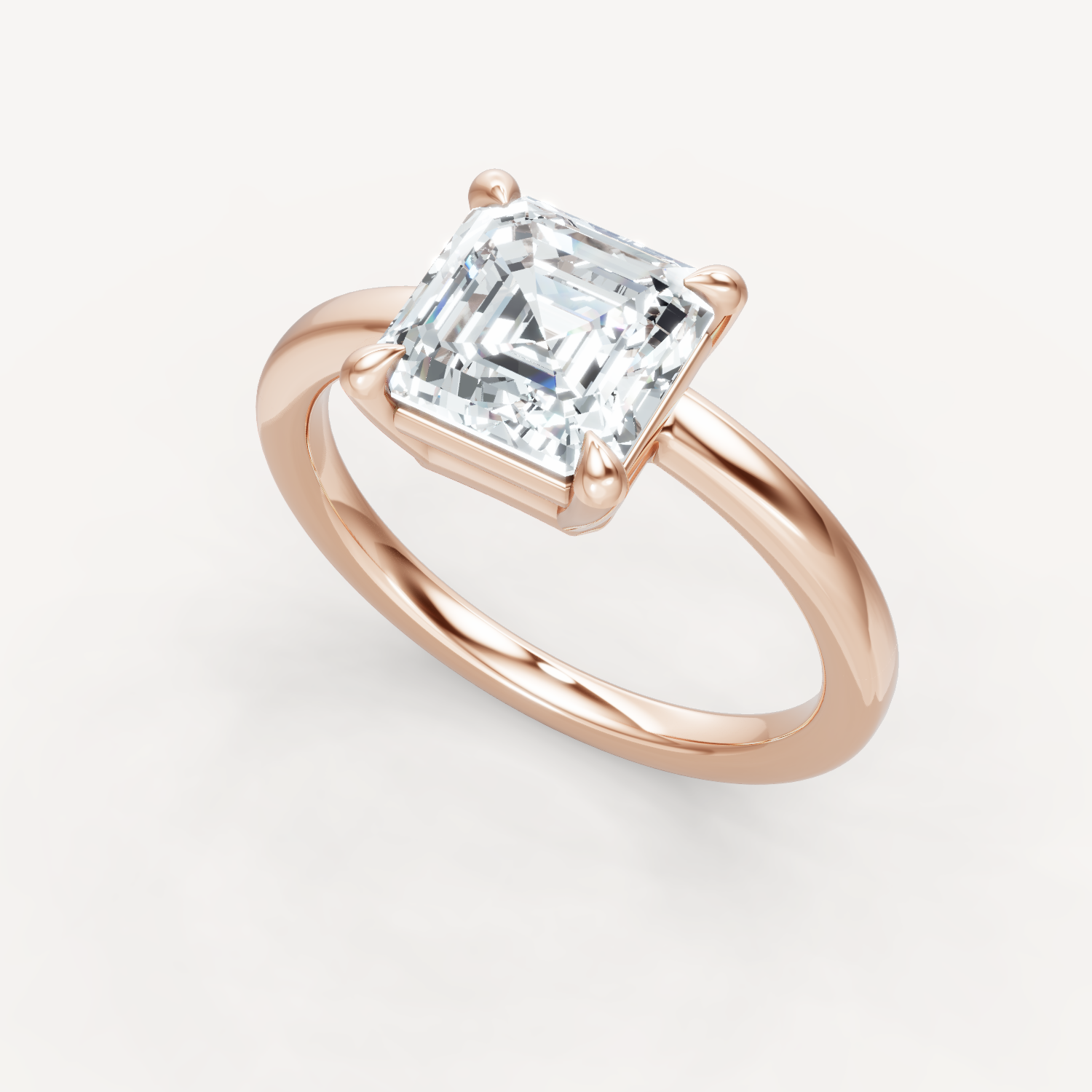Off Center Charm - Asscher