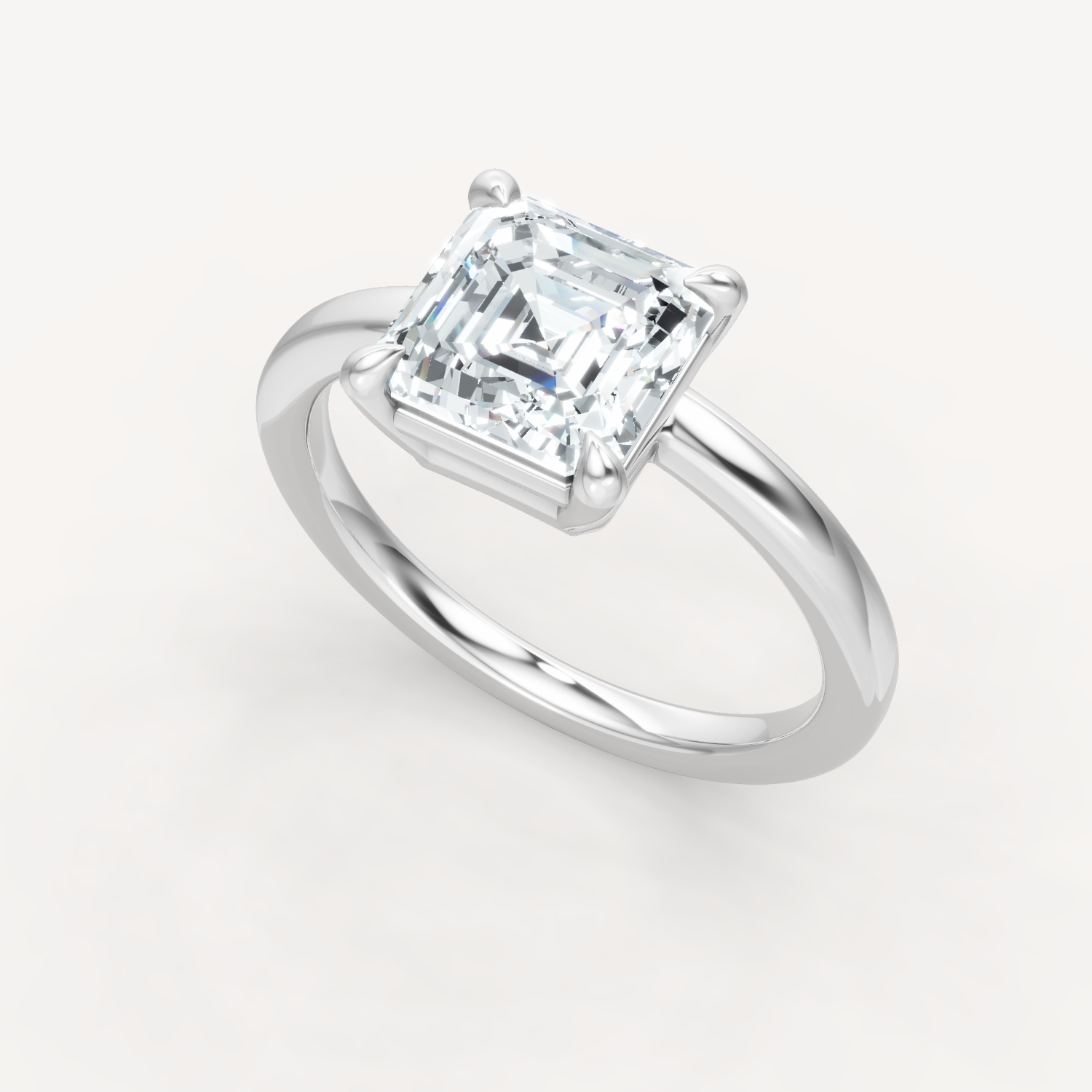 Off Center Charm - Asscher