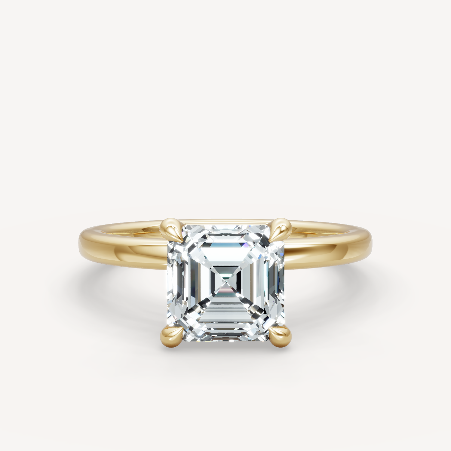 Off Center Charm - Asscher