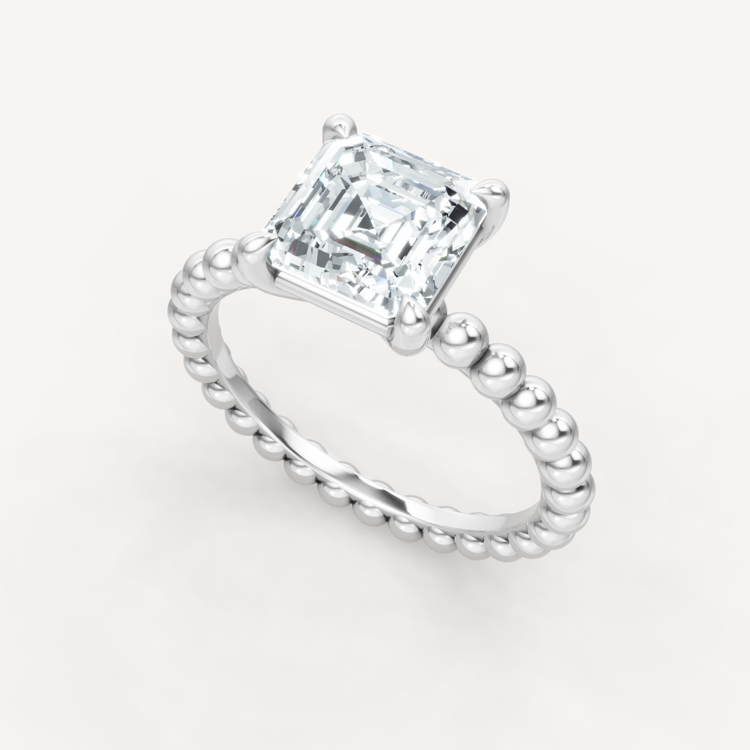 Beaded Grace - Asscher