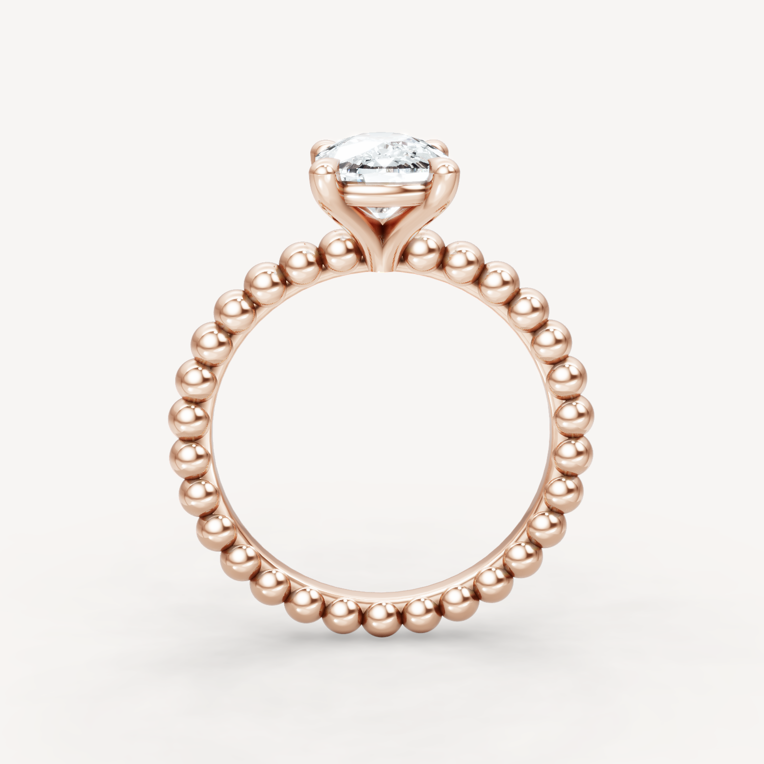 Beaded Grace - Elongated Cushion