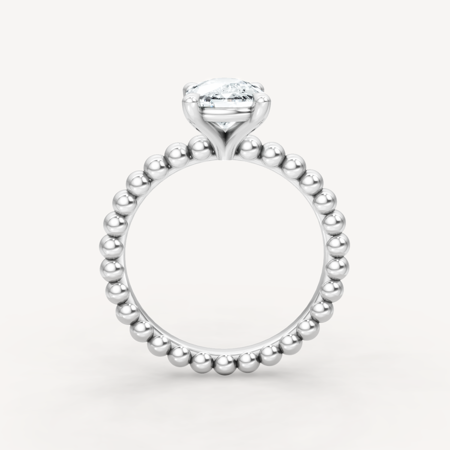 Beaded Grace - Elongated Cushion