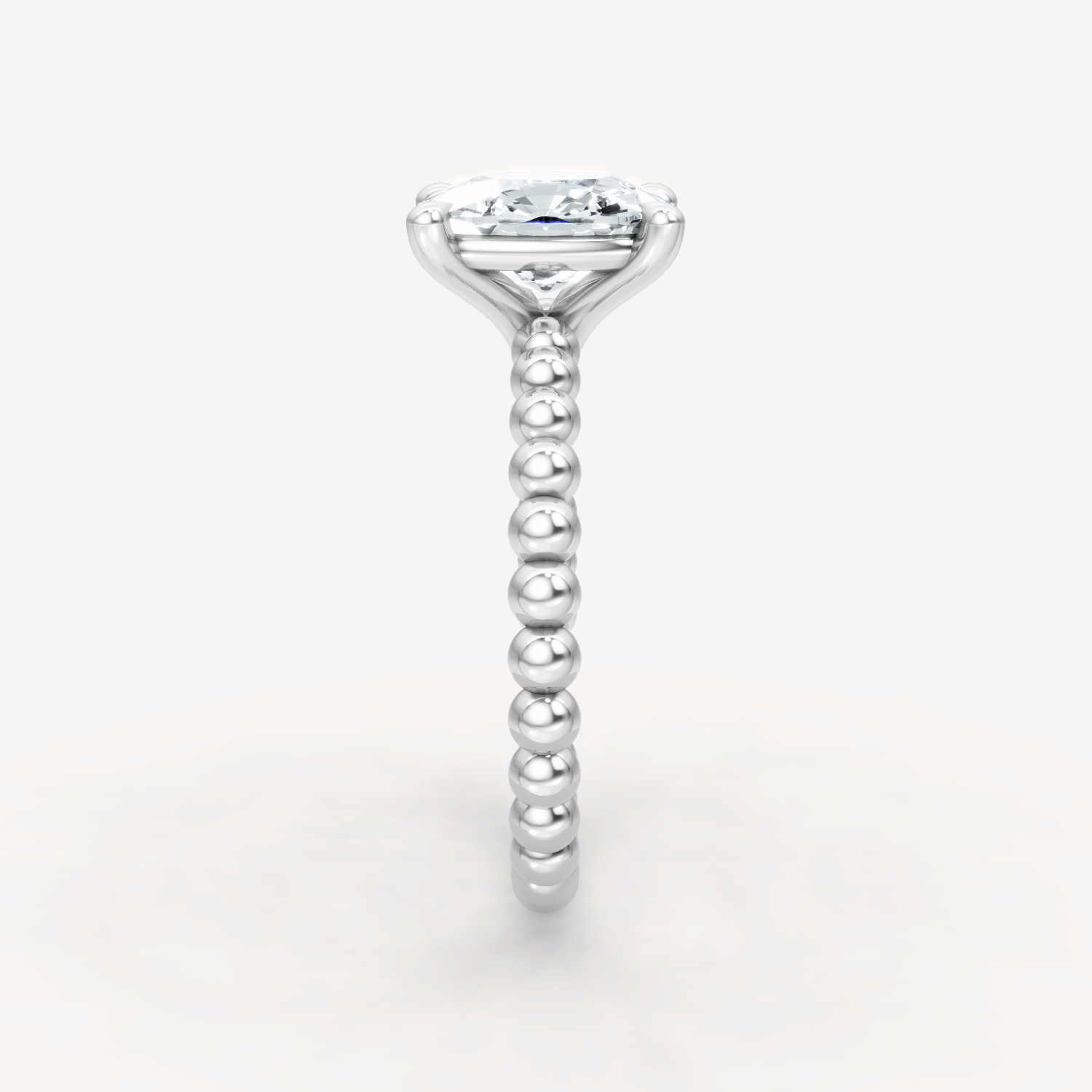 Beaded Grace - Elongated Cushion