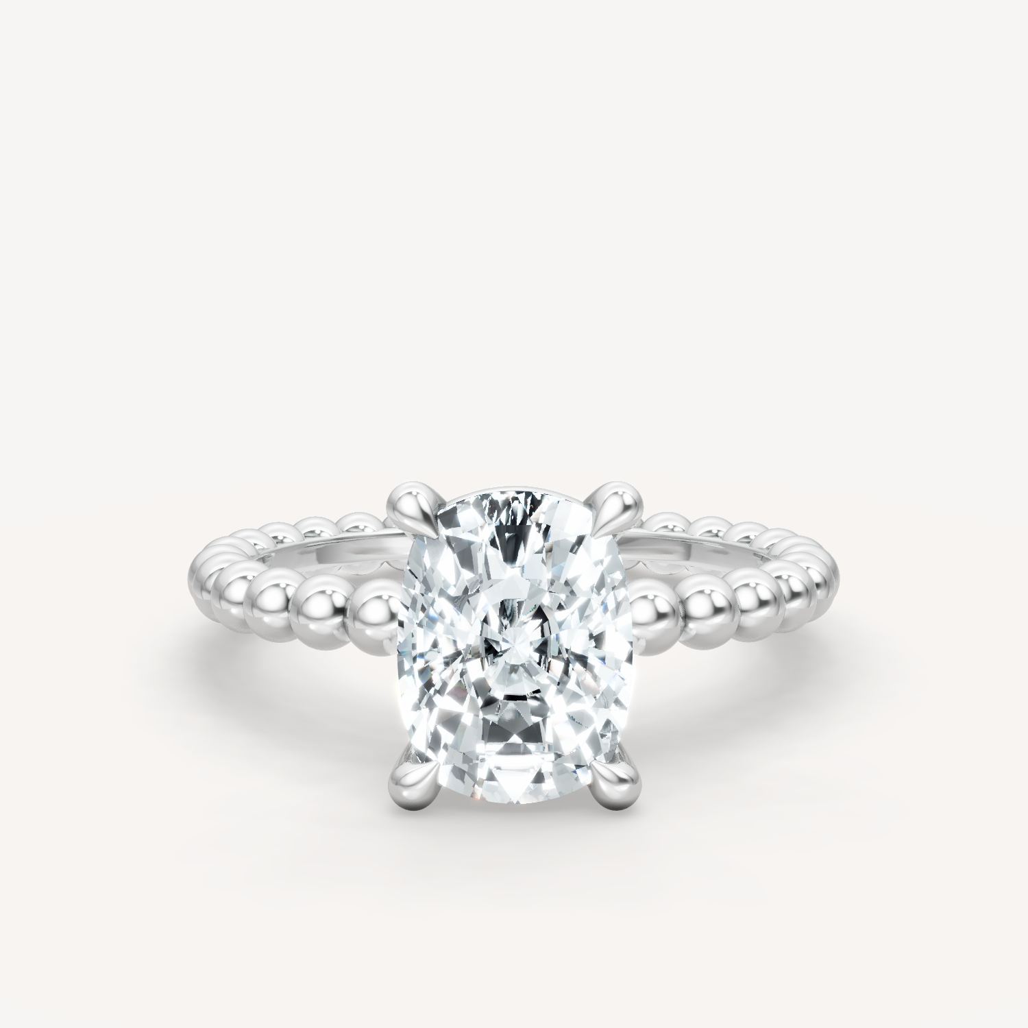 Beaded Grace - Elongated Cushion