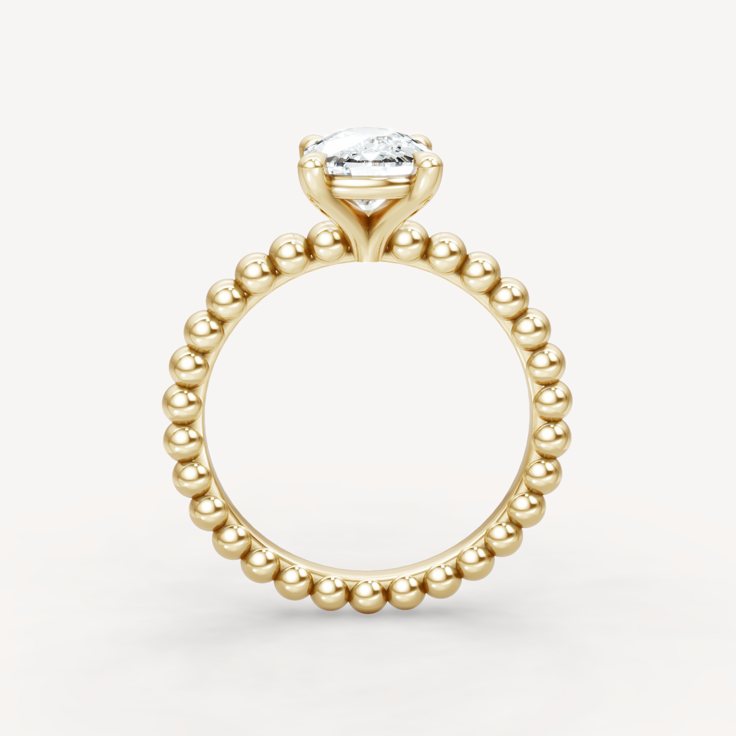 Beaded Grace - Elongated Cushion