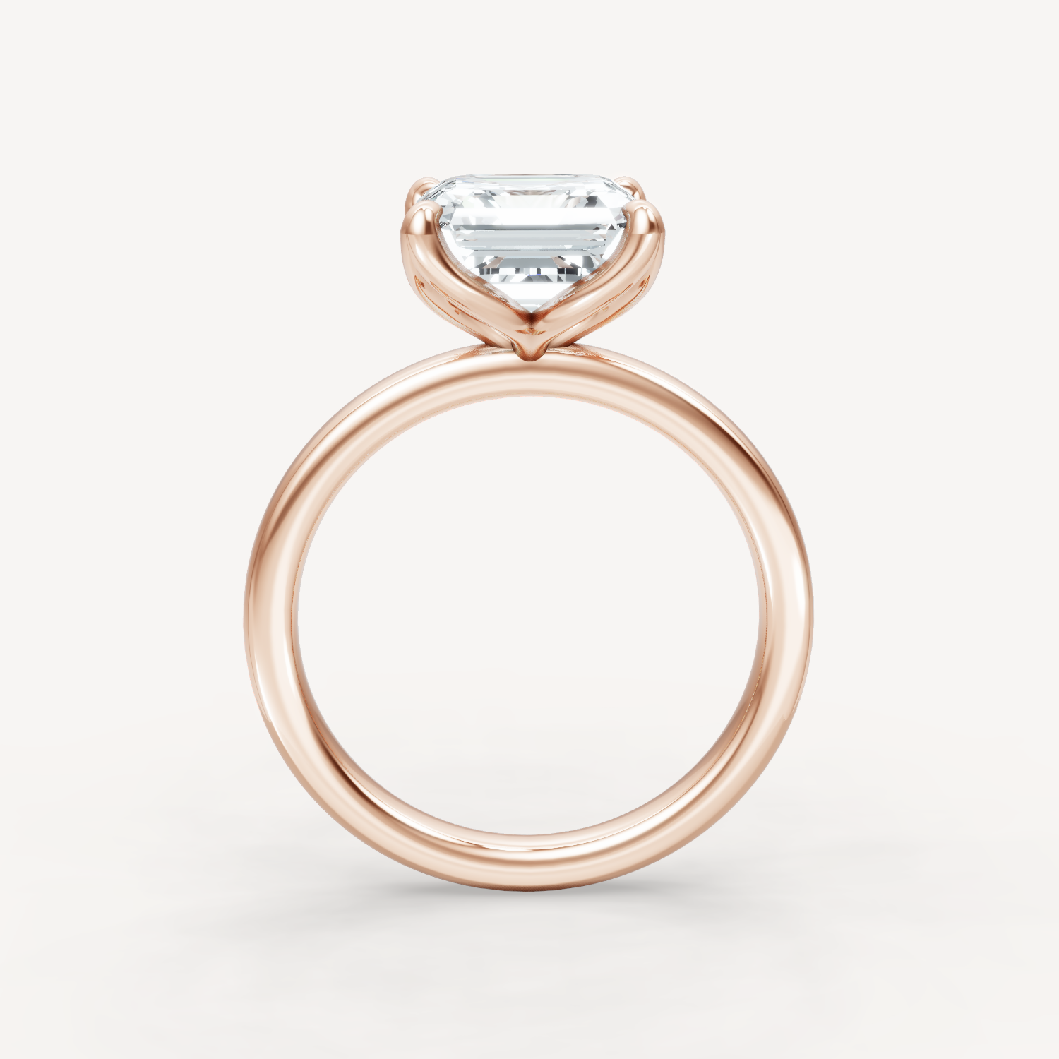 Tulip Solitaire - Asscher