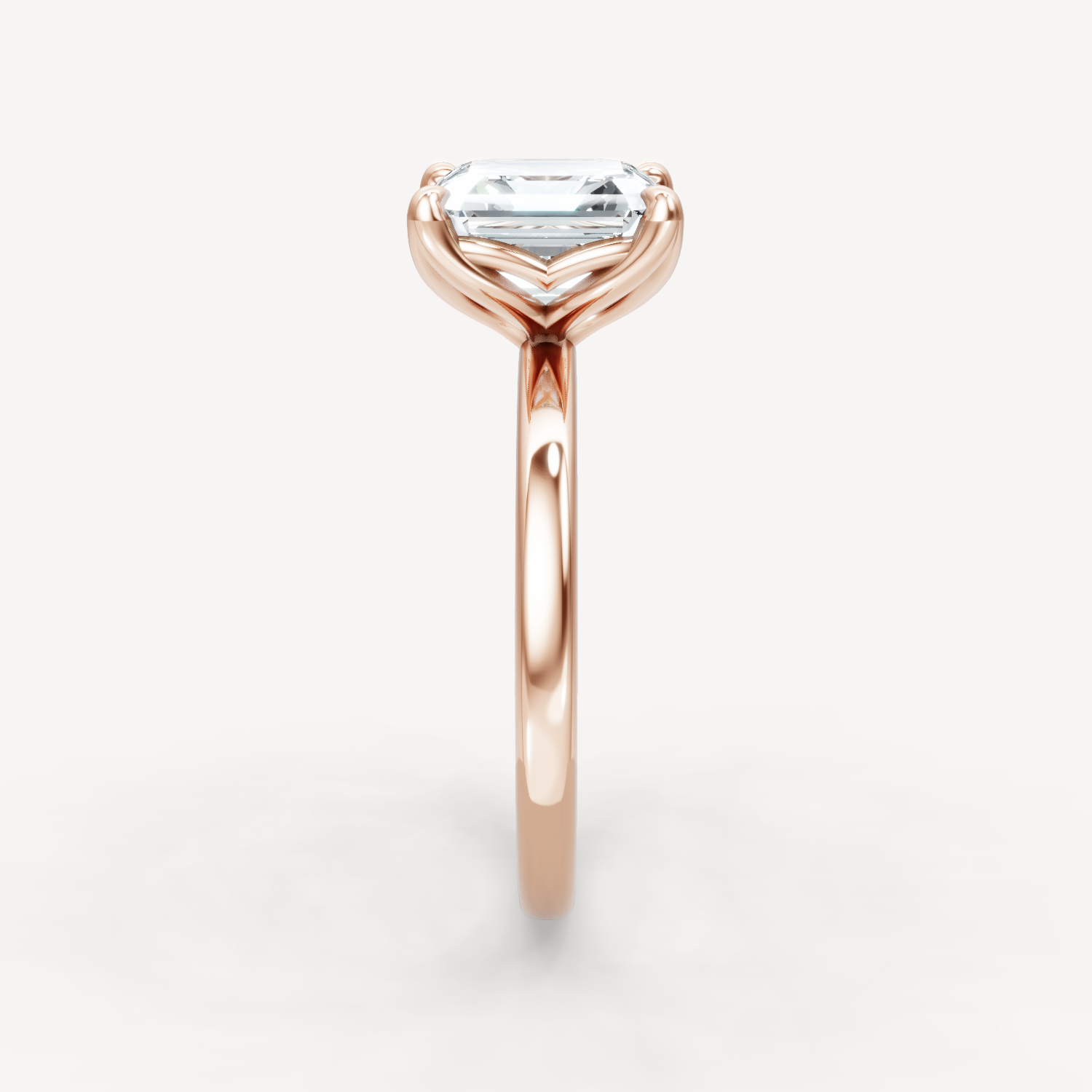 Tulip Solitaire - Asscher