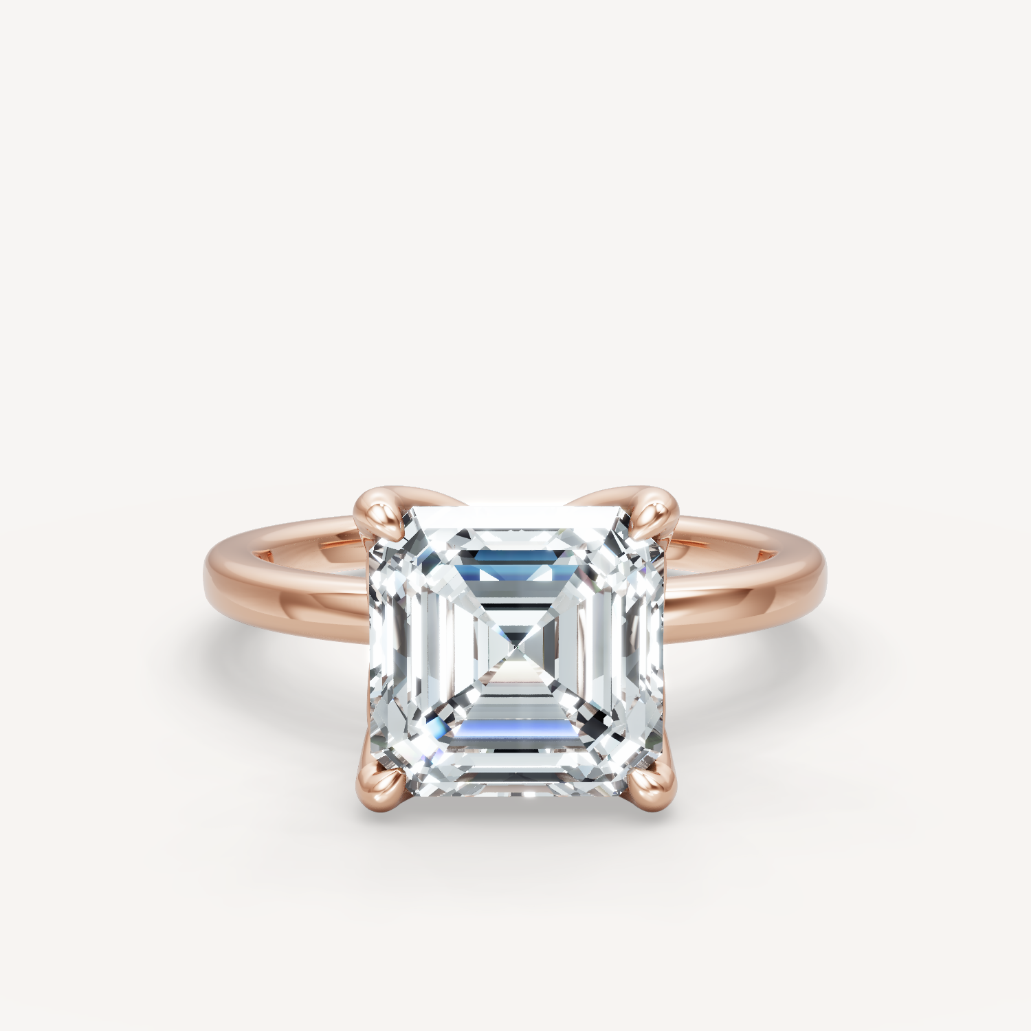 Tulip Solitaire - Asscher