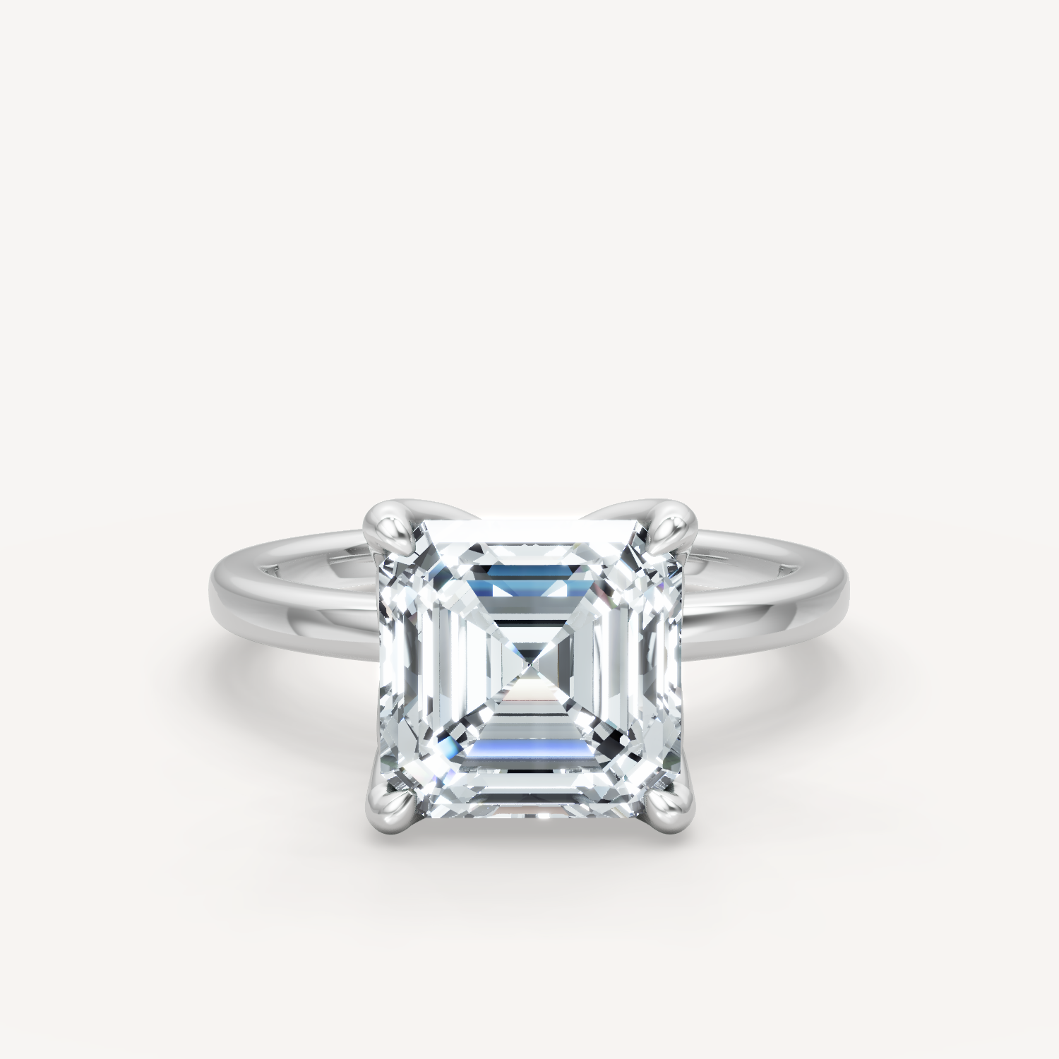 Tulip Solitaire - Asscher