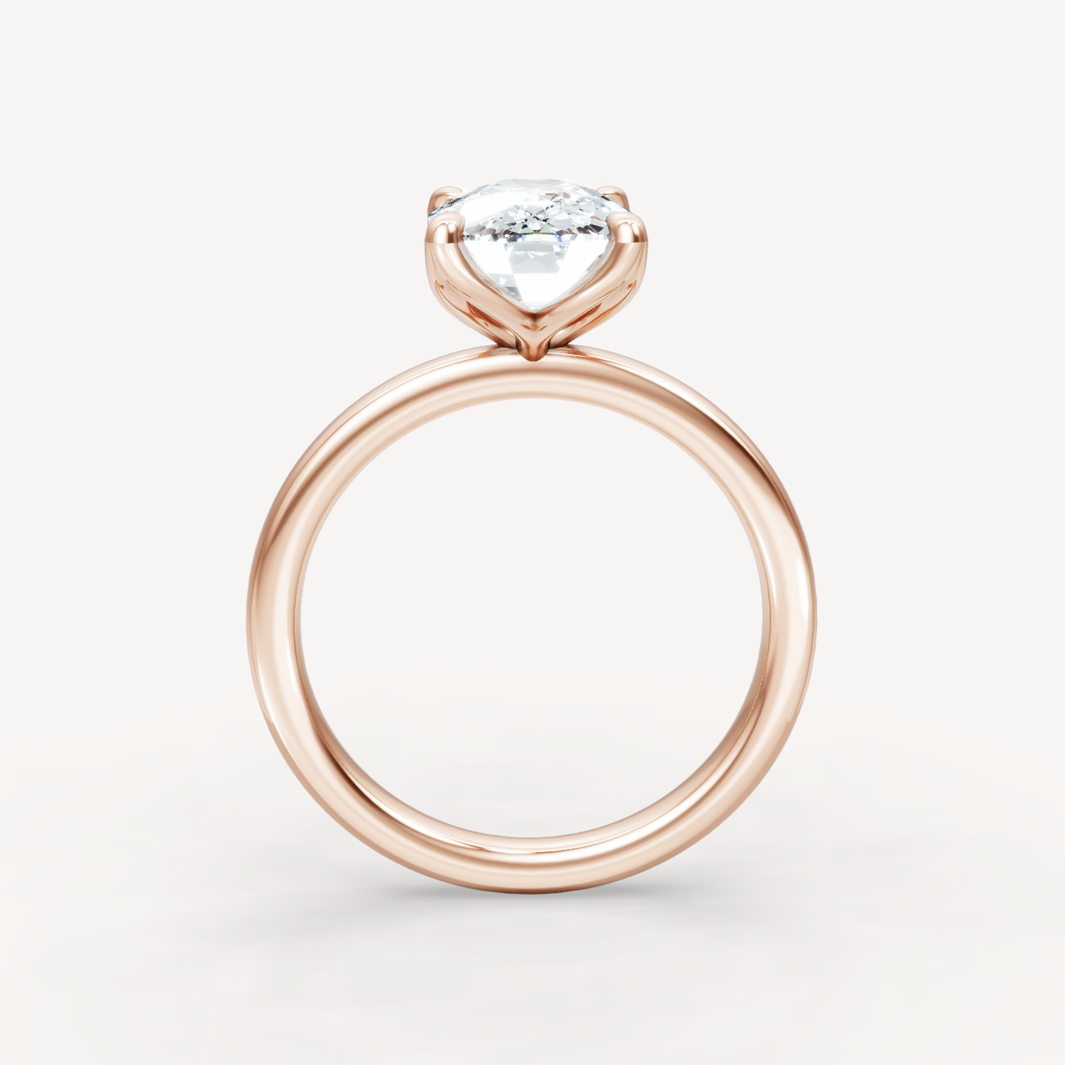 Tulip Solitaire - Elongated Cushion