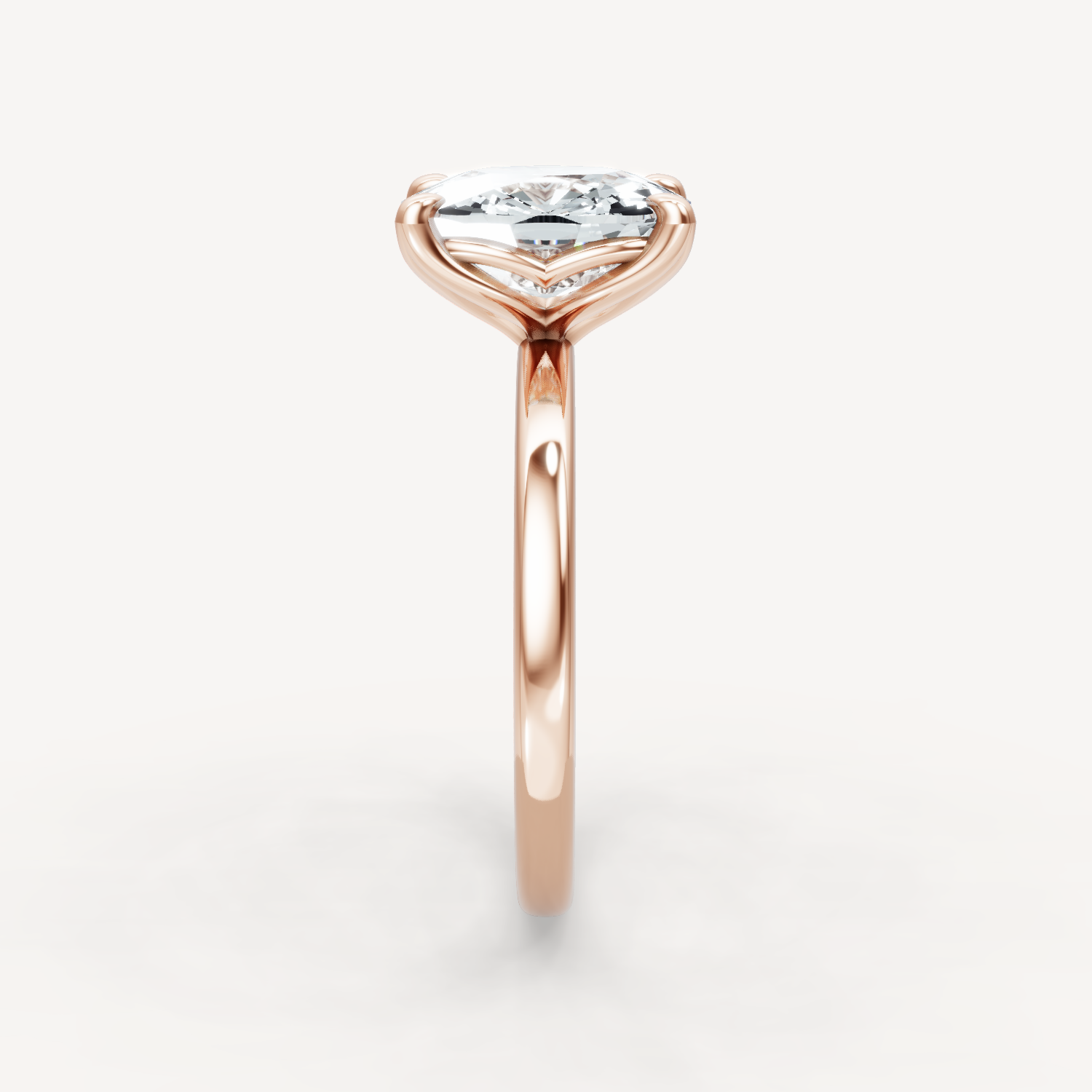 Tulip Solitaire - Elongated Cushion